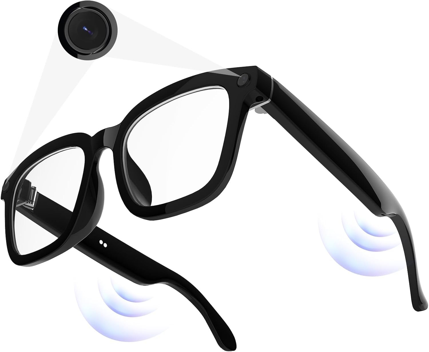 AI Smart Camera Glasses 1080P HD – Bluetooth Video Recording Glasses with Voice