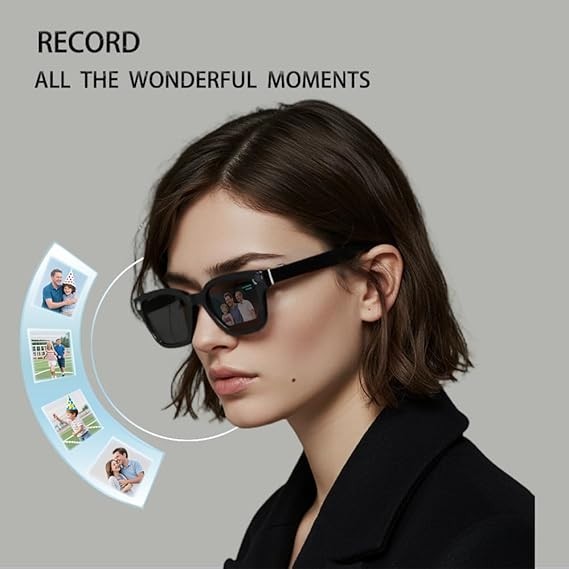 Tour guide use AI smart glasses with camera and bluetooth and translation