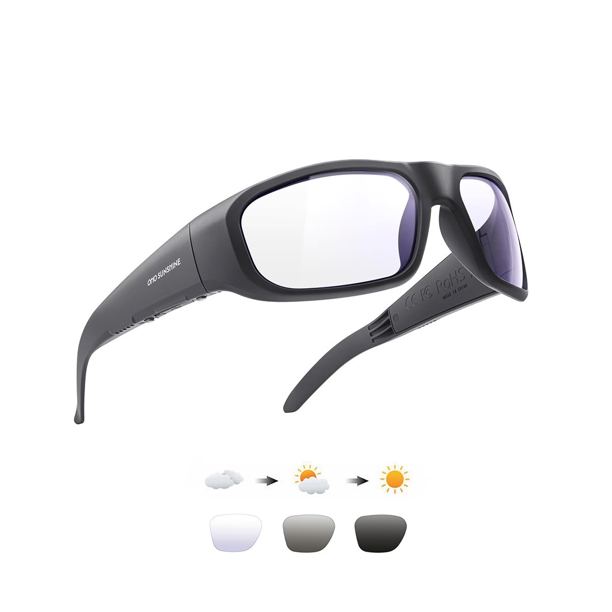 Bluetooth Audio Sunglasses, Lightweight Open Ear Sport Glasses, 12H Playtime,…