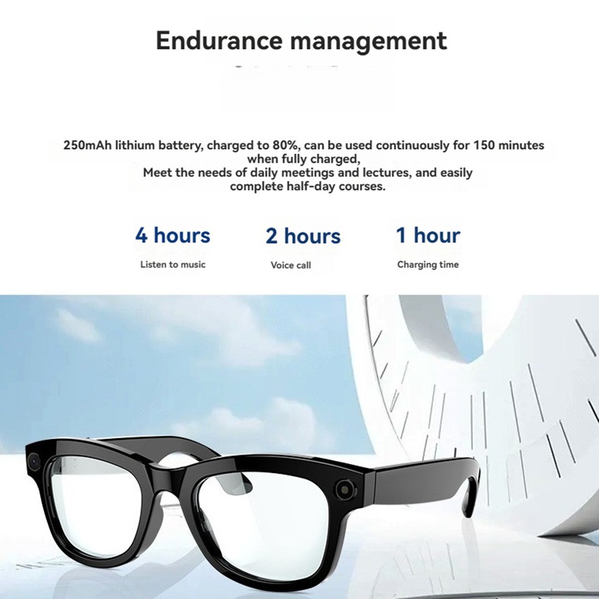 Smart Glasses with AI Photo/Video Recording/ Recognition and Translation Glasses