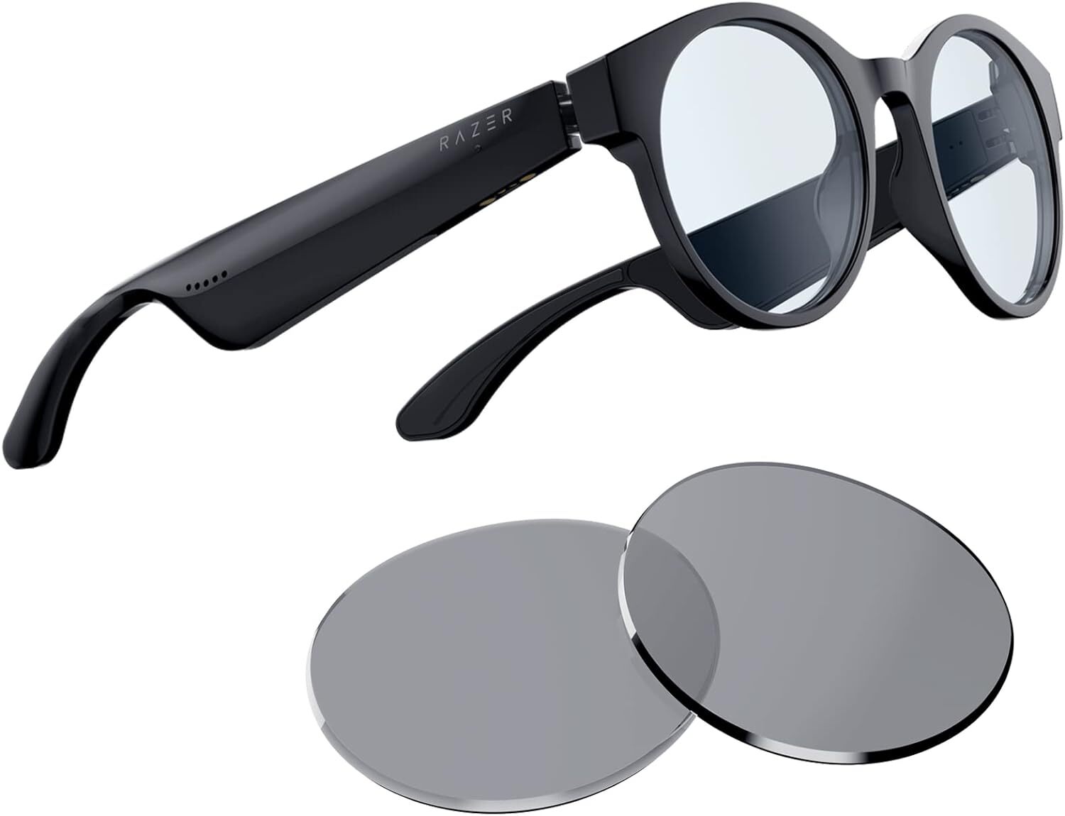 Razer RZ82-03630400-R3U1 Anzu Smart Large Round Glasses withBlueLight Filtering