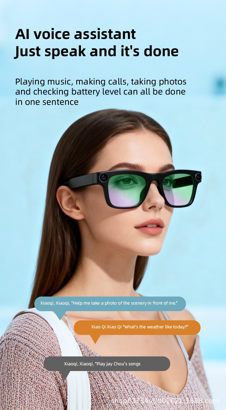 FG02 Smart Glasses with 8MP Camera Translation Calling Functions Recording BFF