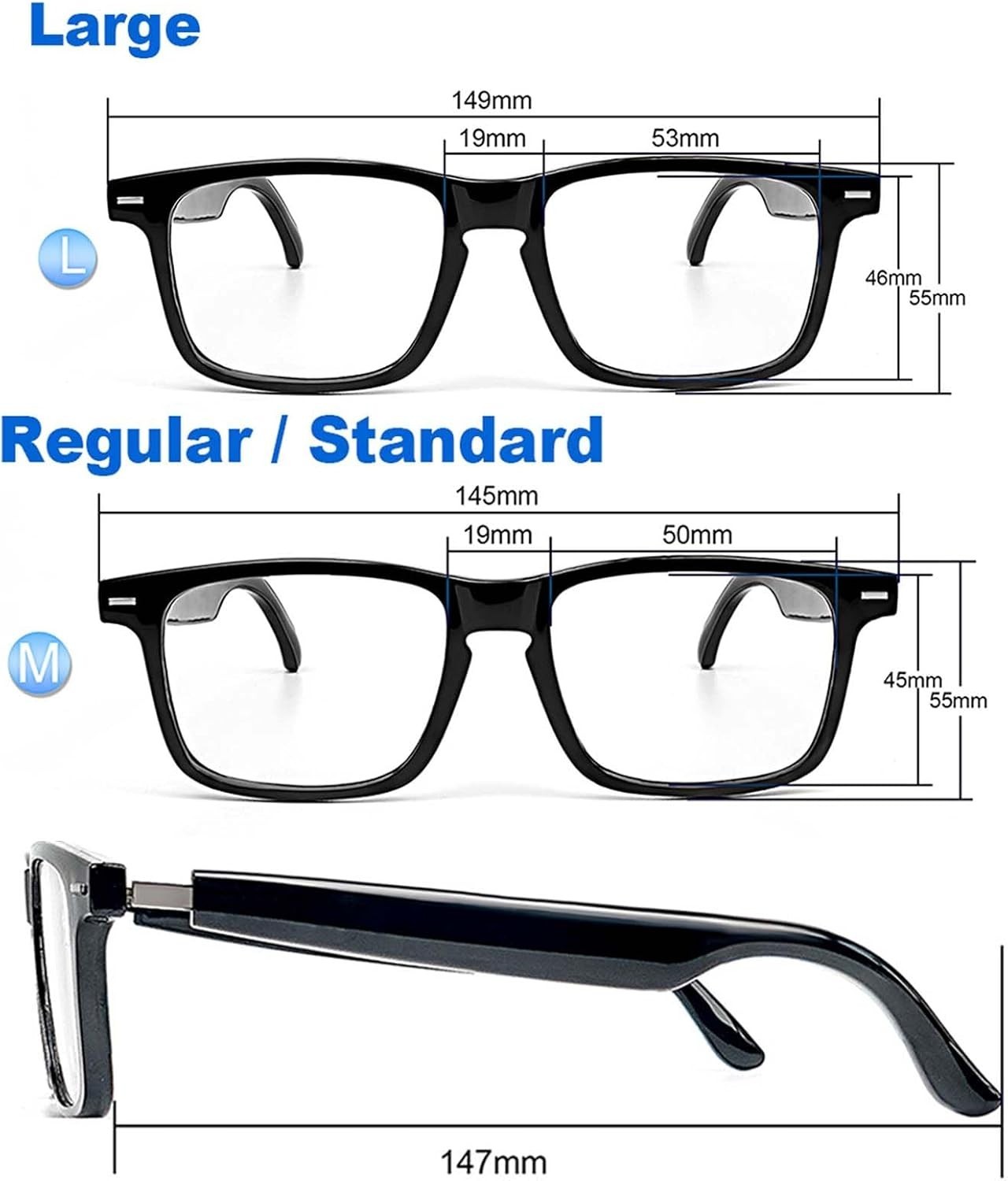 Bluetooth Smart Glasses with Meeting Assistant & UV Protection | ChatGPT Powered