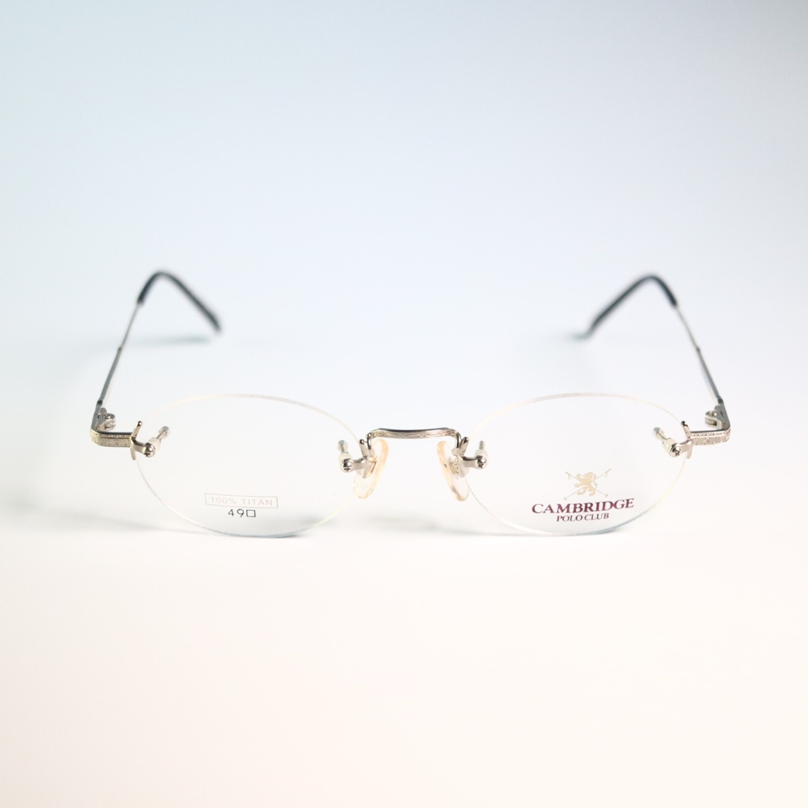 G2U without tags Cambridge Polo club 100 TITAN 4920 138 rimless eyeglasses embos