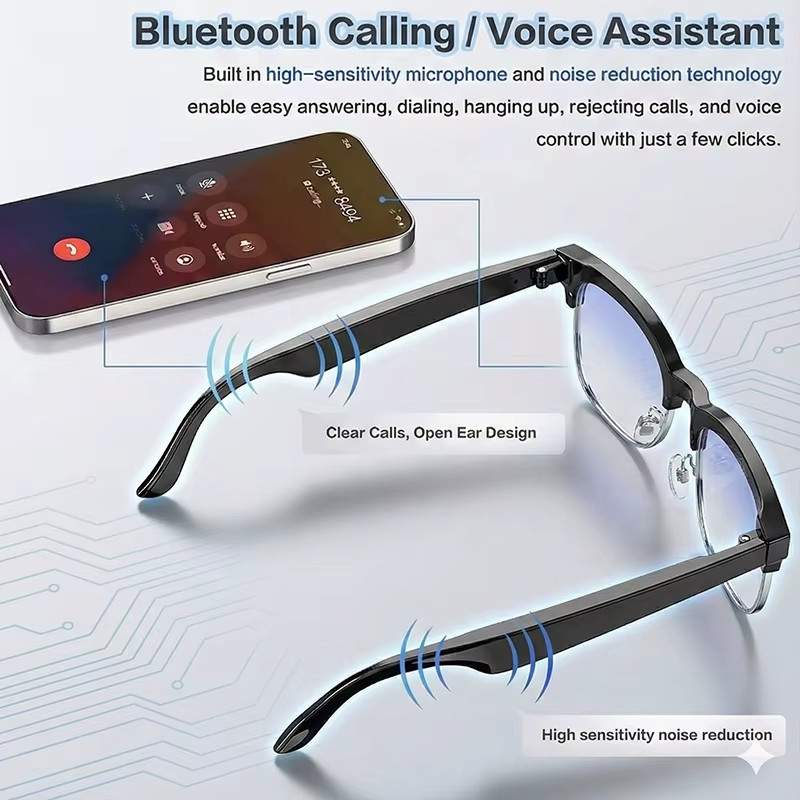2026 New Upgrade Smart Glasses with Camera Video Recording AI Photo Recognition