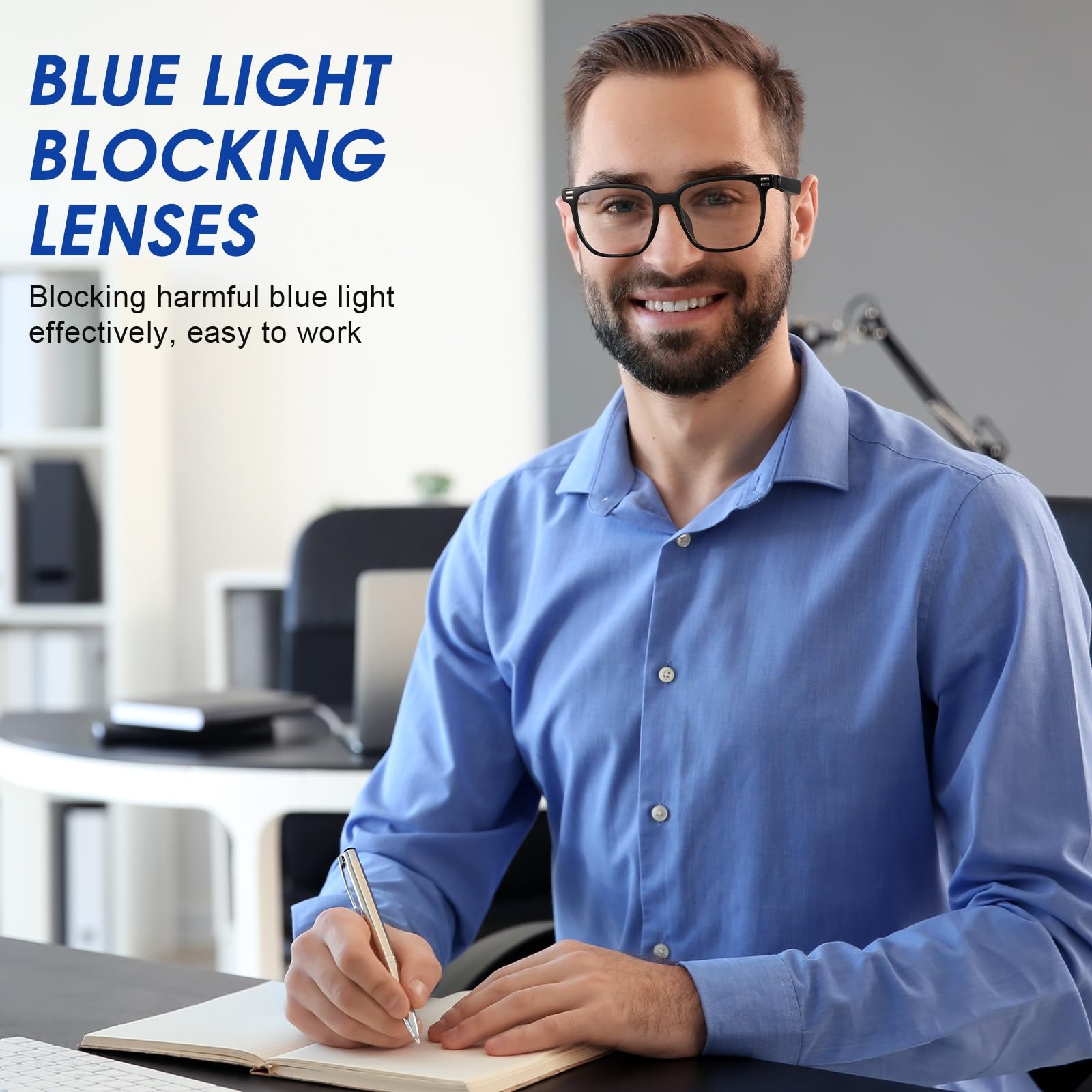 Smart Glasses, Photochromic Anti Blue Light Bluetooth Sunglasses, UV400 Prote…