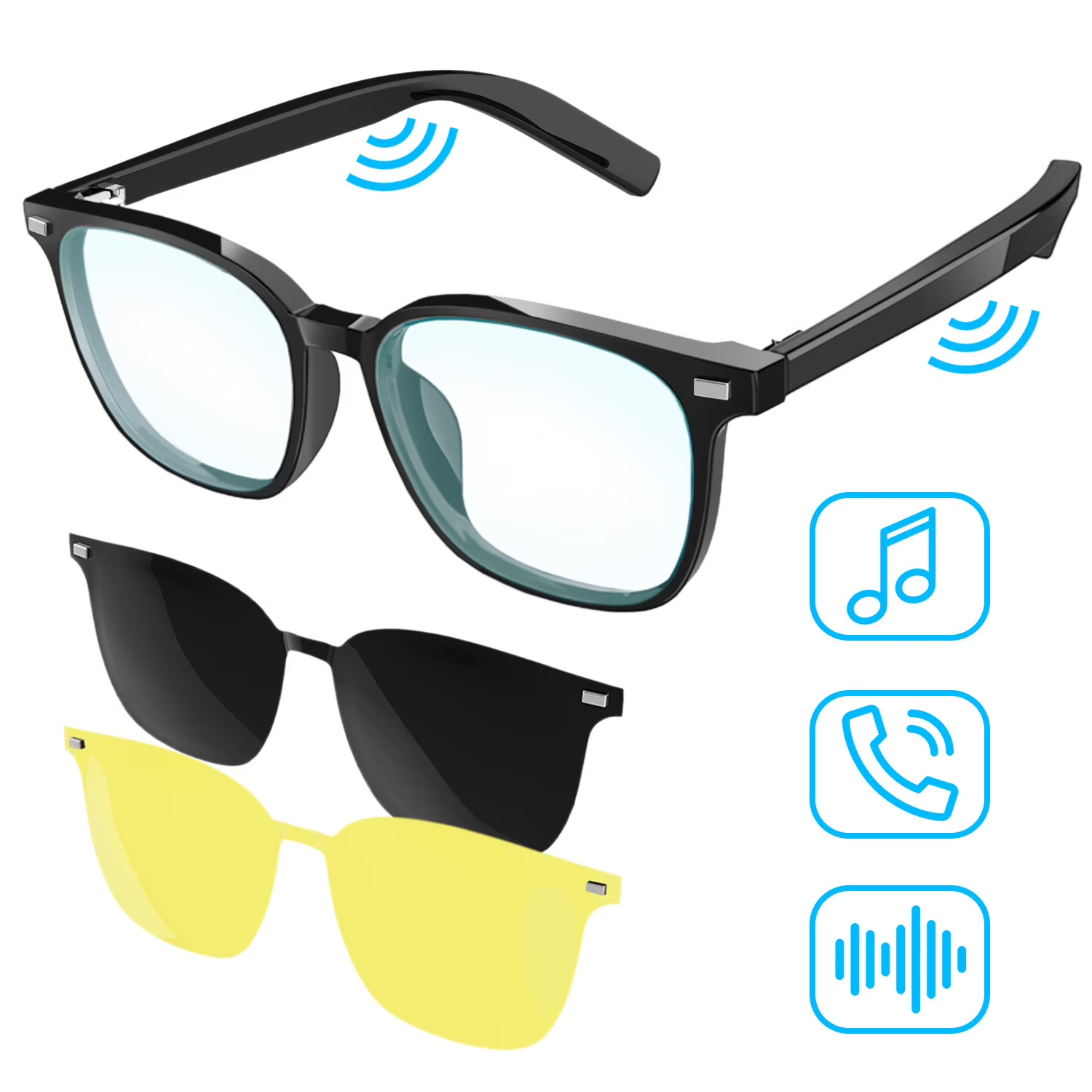 Smart Glasses Wireless Bluetooth Audio Glasses Women,Intelligent Communication