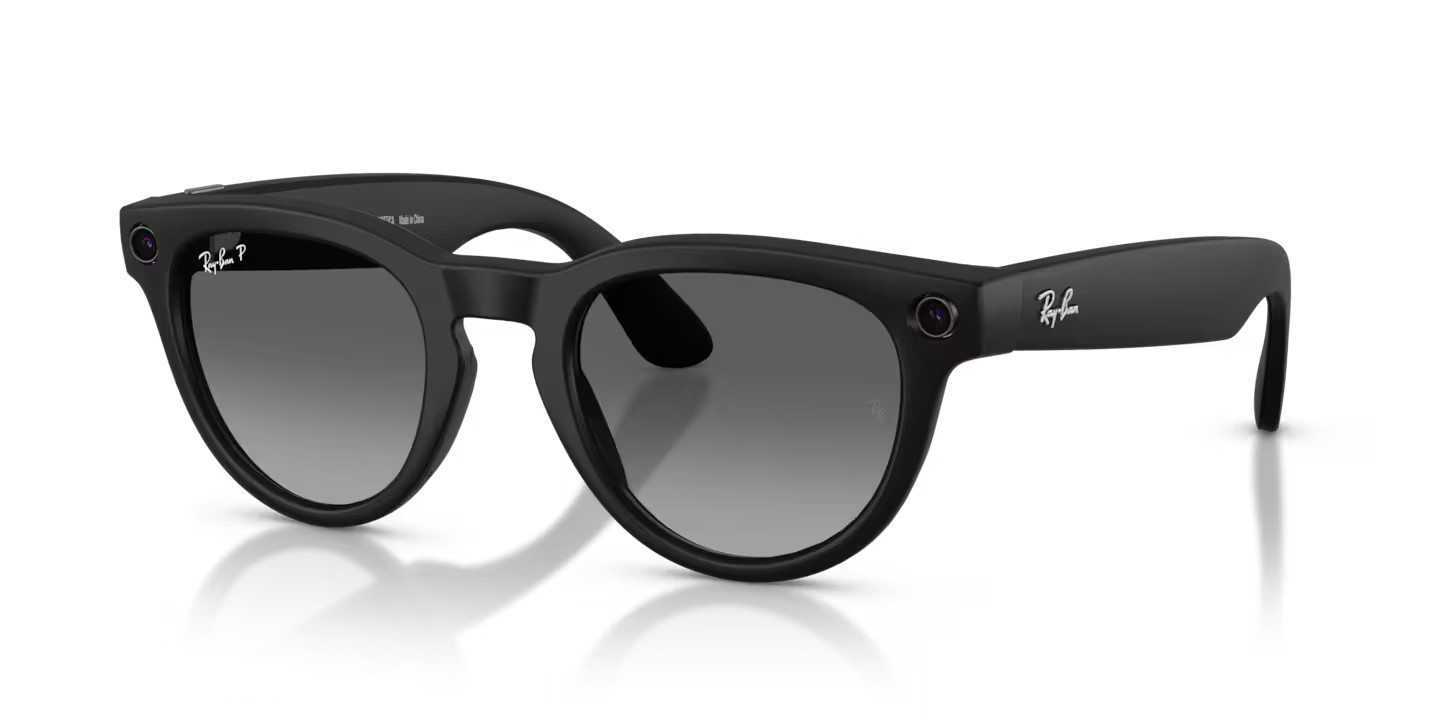 Ray-Ban Meta Headlinr Gen 2 AI Photo Video Smart Glasses Black Frame Polarized