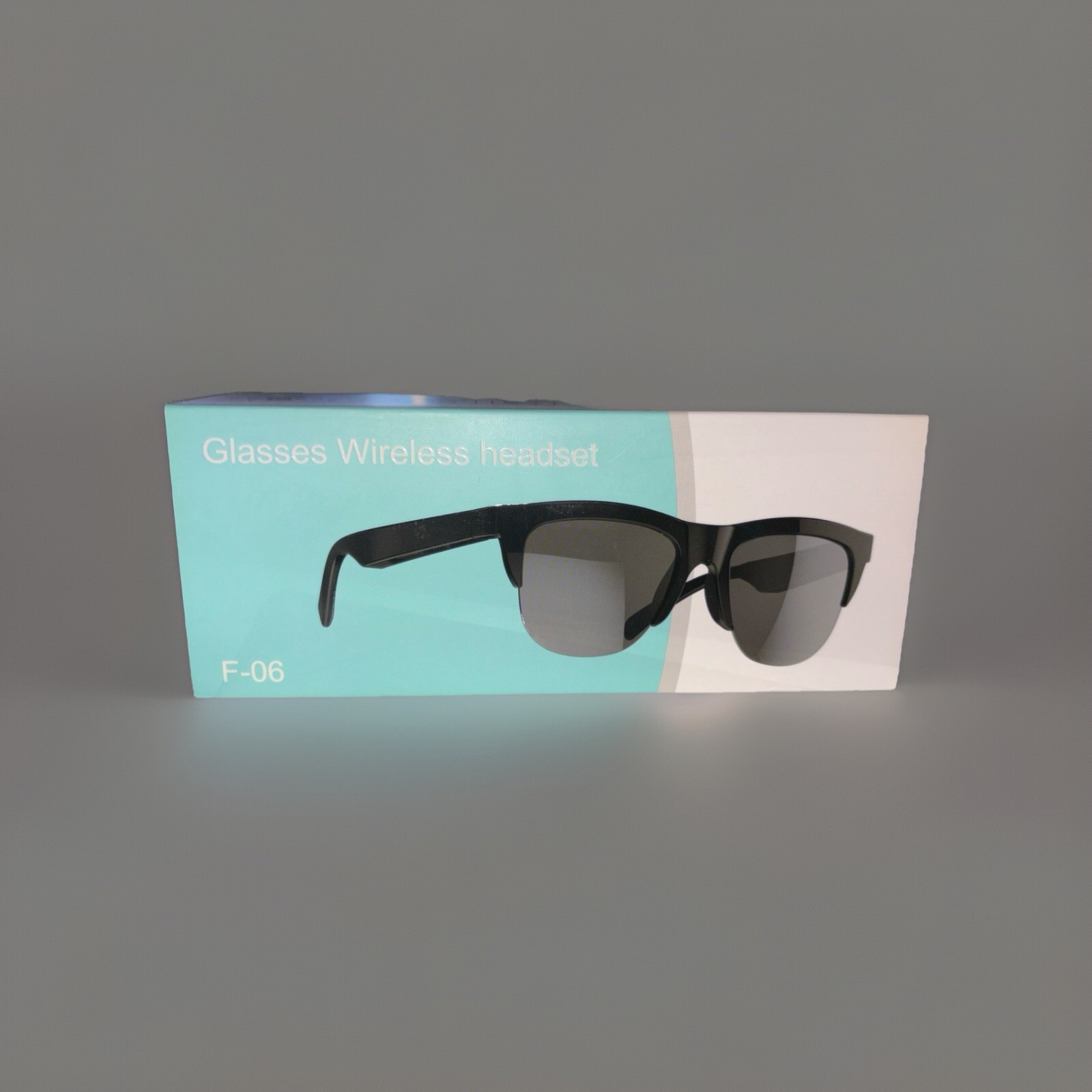 F-06 Smart Sunglasses Wireless Bluetooth Open Ear Hands Free, Black /Gray ATL104