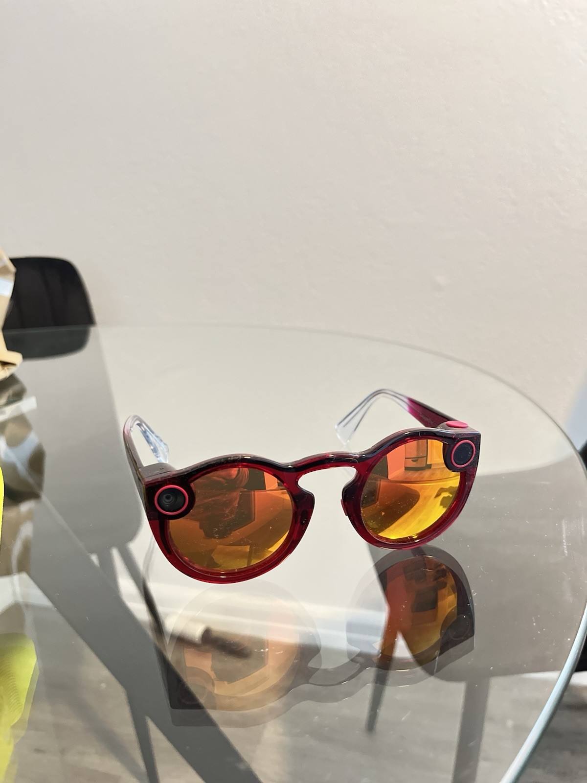 Rare Ruby Spectacles 2 Made Snapchat HD Camera Sunglasses Water Resistant