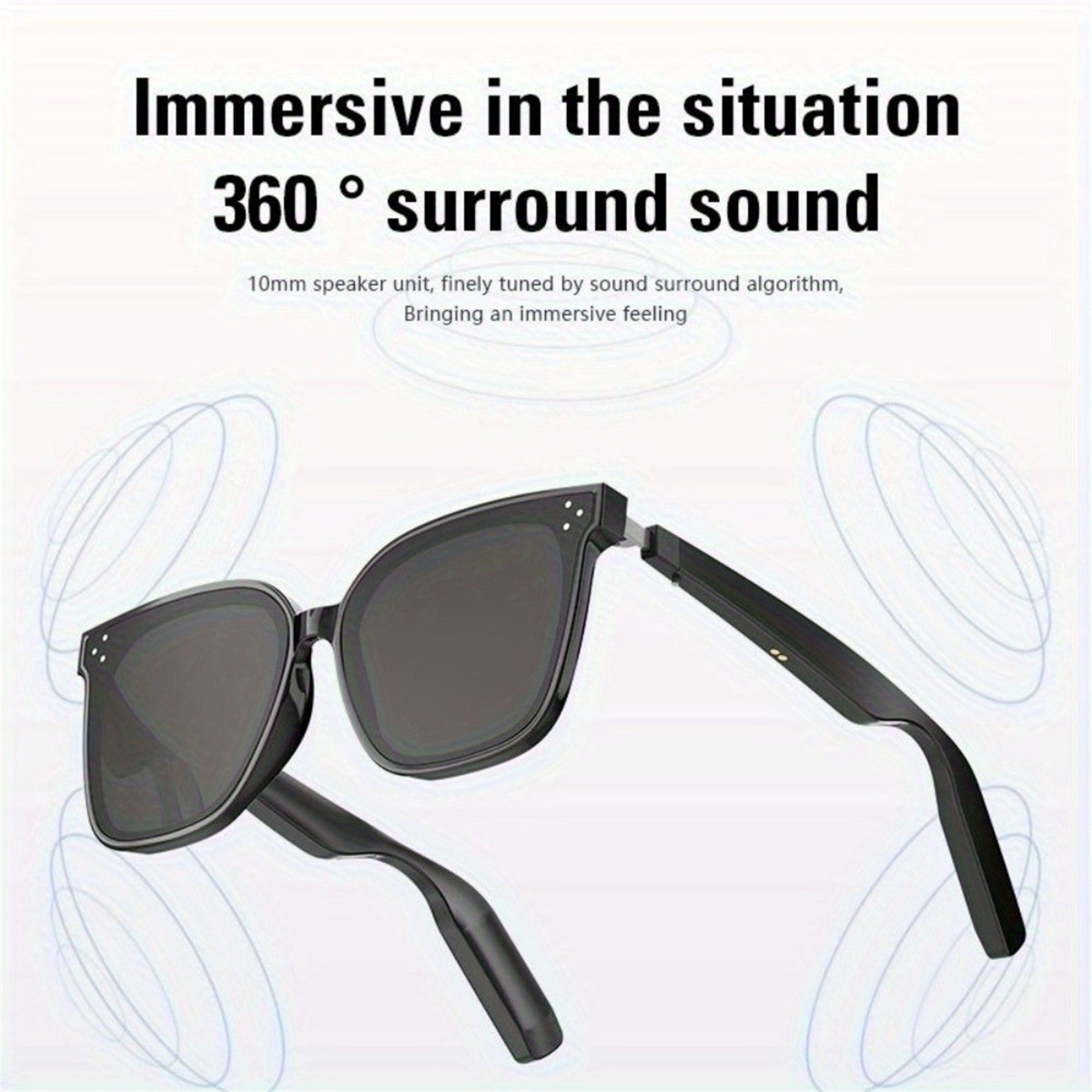 UV400 Protection Smart Wireless Bluetooth Sunglasses HD Audio Stylish Design