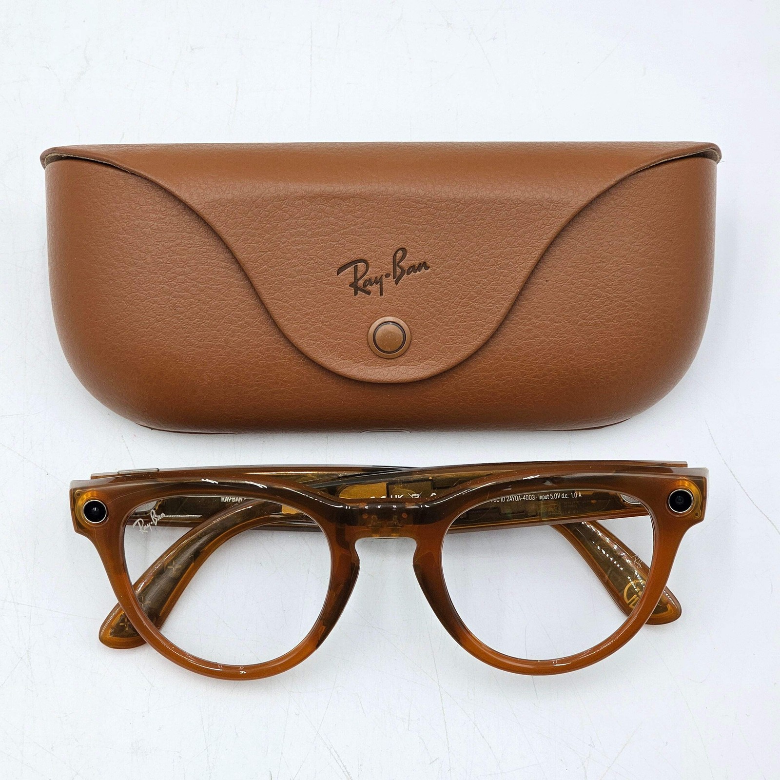 Ray-Ban Meta Headliner Gen 1 Caramel Standard RW4006 6706MF AI Smart Glasses