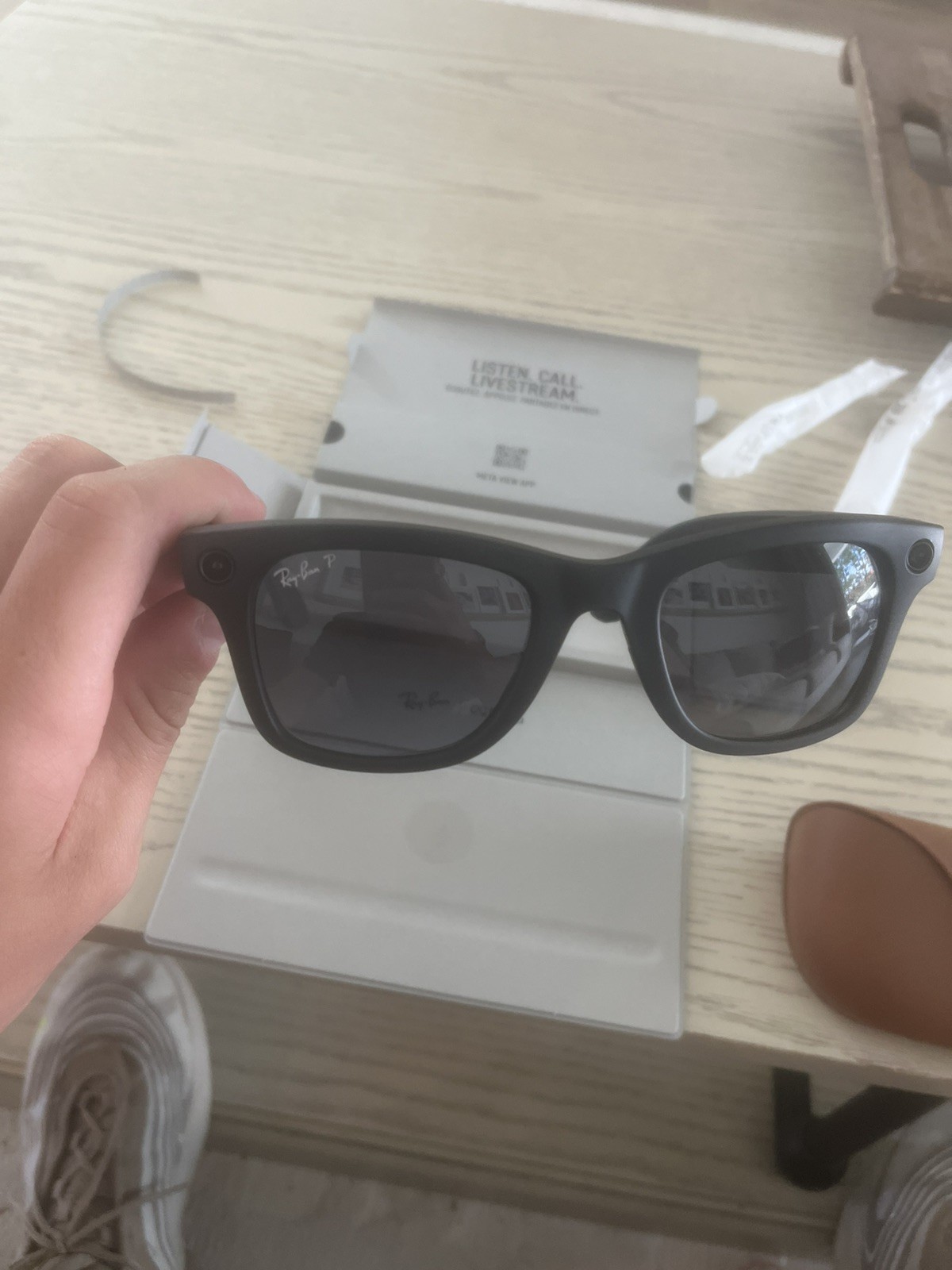 Ray-Ban Meta Wayfarer (Gen 1), Matte Black / Gradient Graphite Polar
