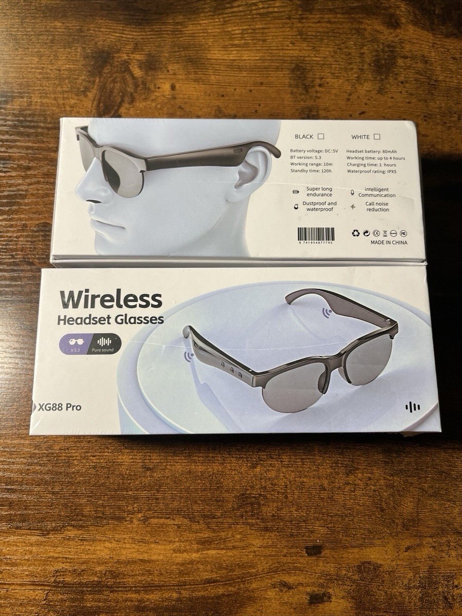 Wireless Bluetooth Headset Glasses XG88 Pro Smart Sunglasses Music Calls Hands