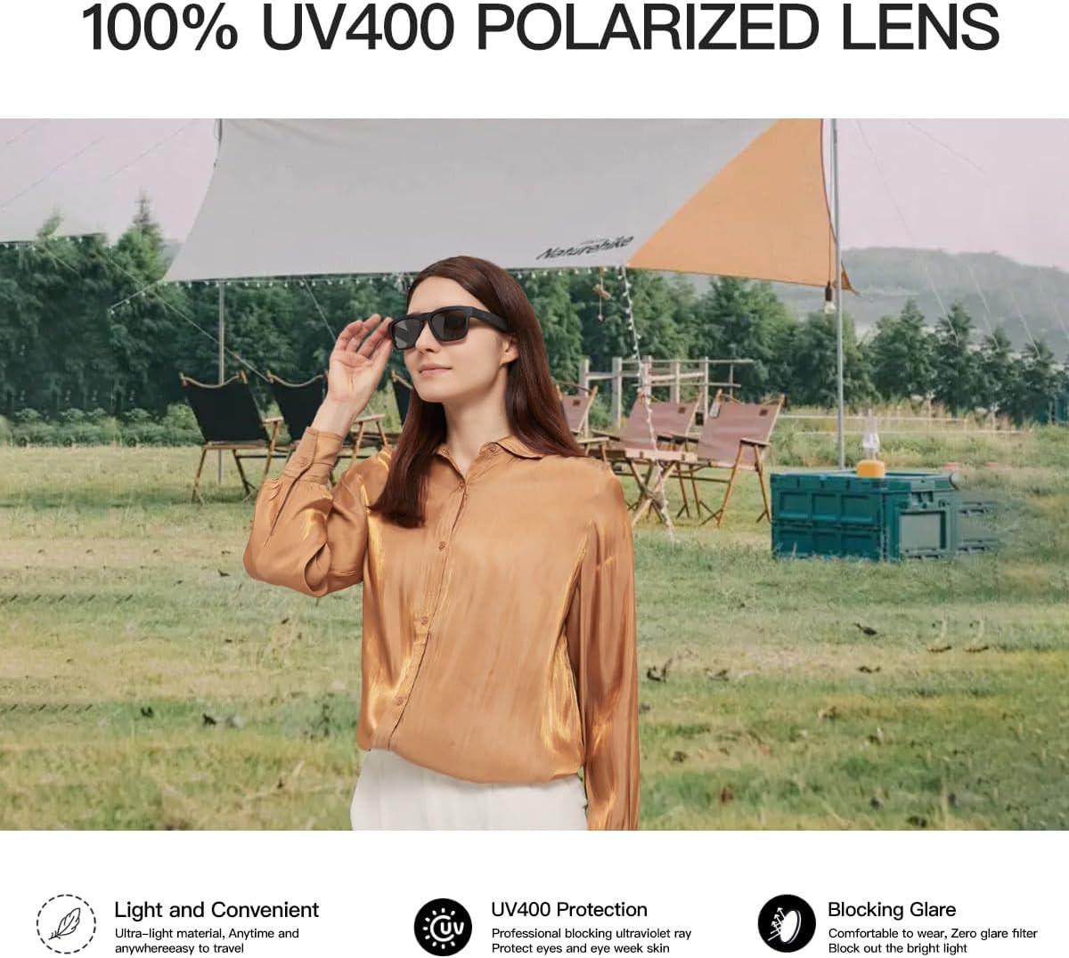 Gafas De Sol Con Altavoz Bluetooth Protección UV Y Control Por Voz Lente Azul US