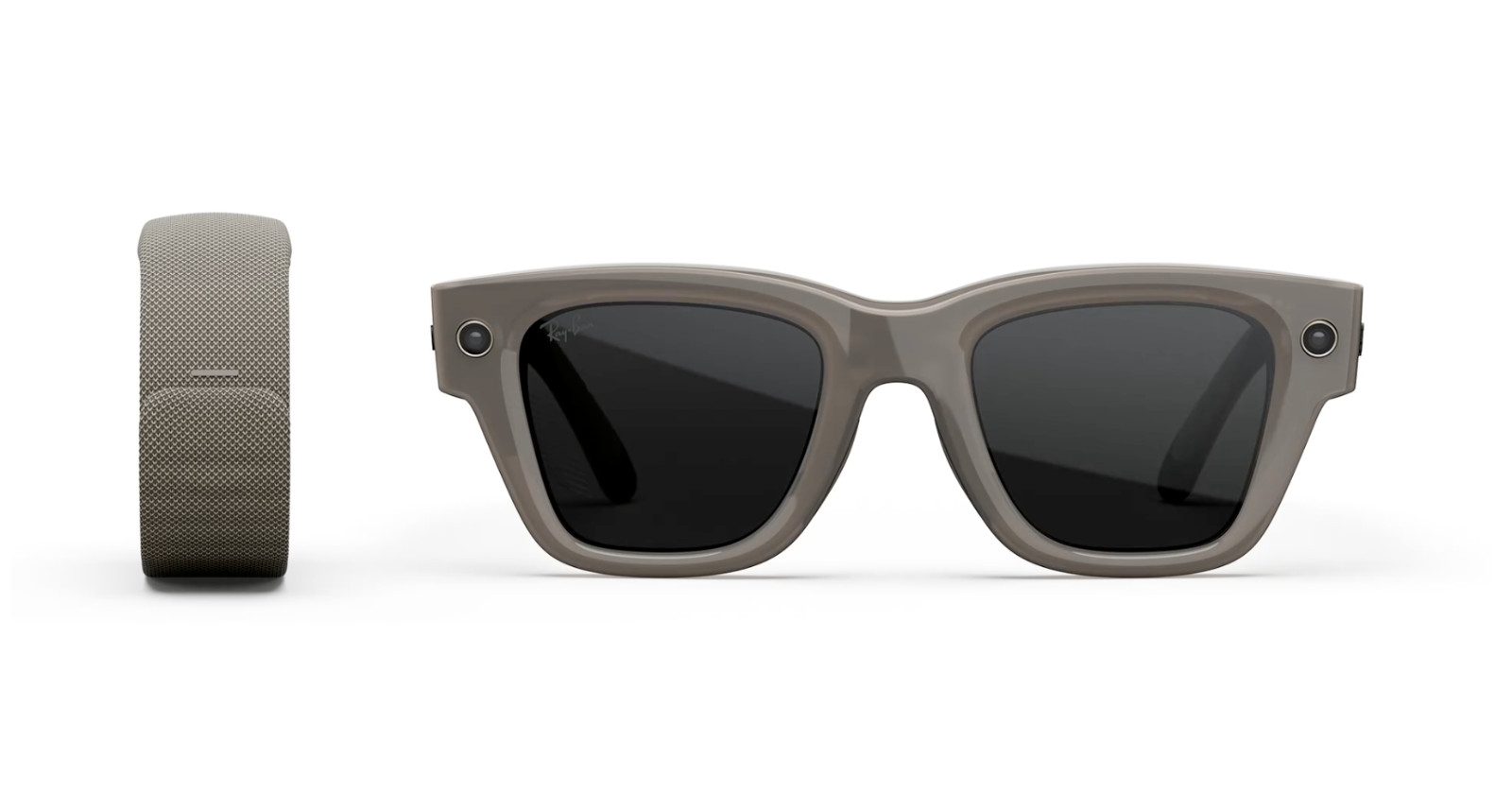 Meta Ray-Ban Display Smart Glasses Sand LARGE Band Size 1