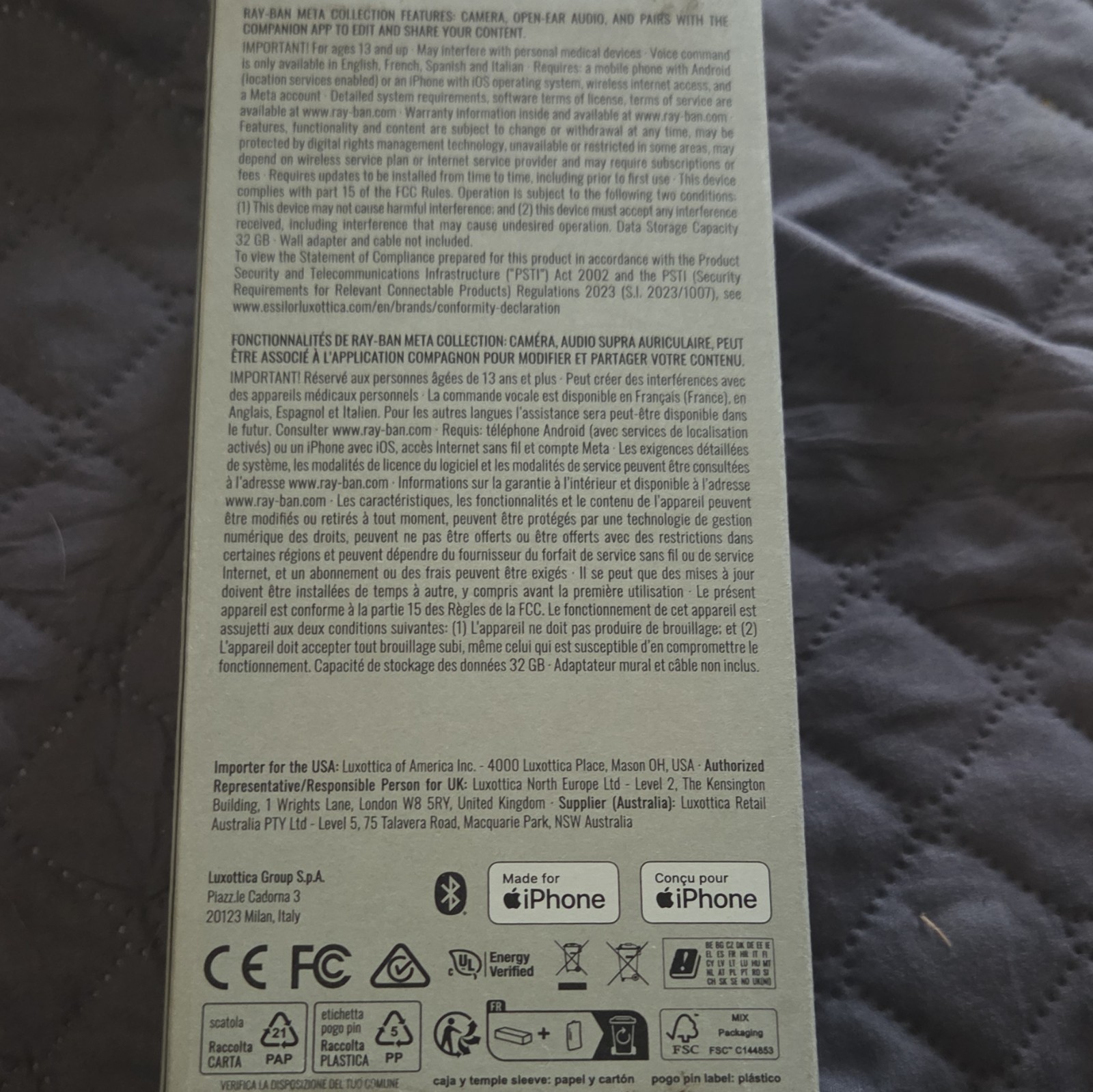 Ray-Ban Meta Headliner Gen 2 Smart Glasses Bluetooth MPN RW4013