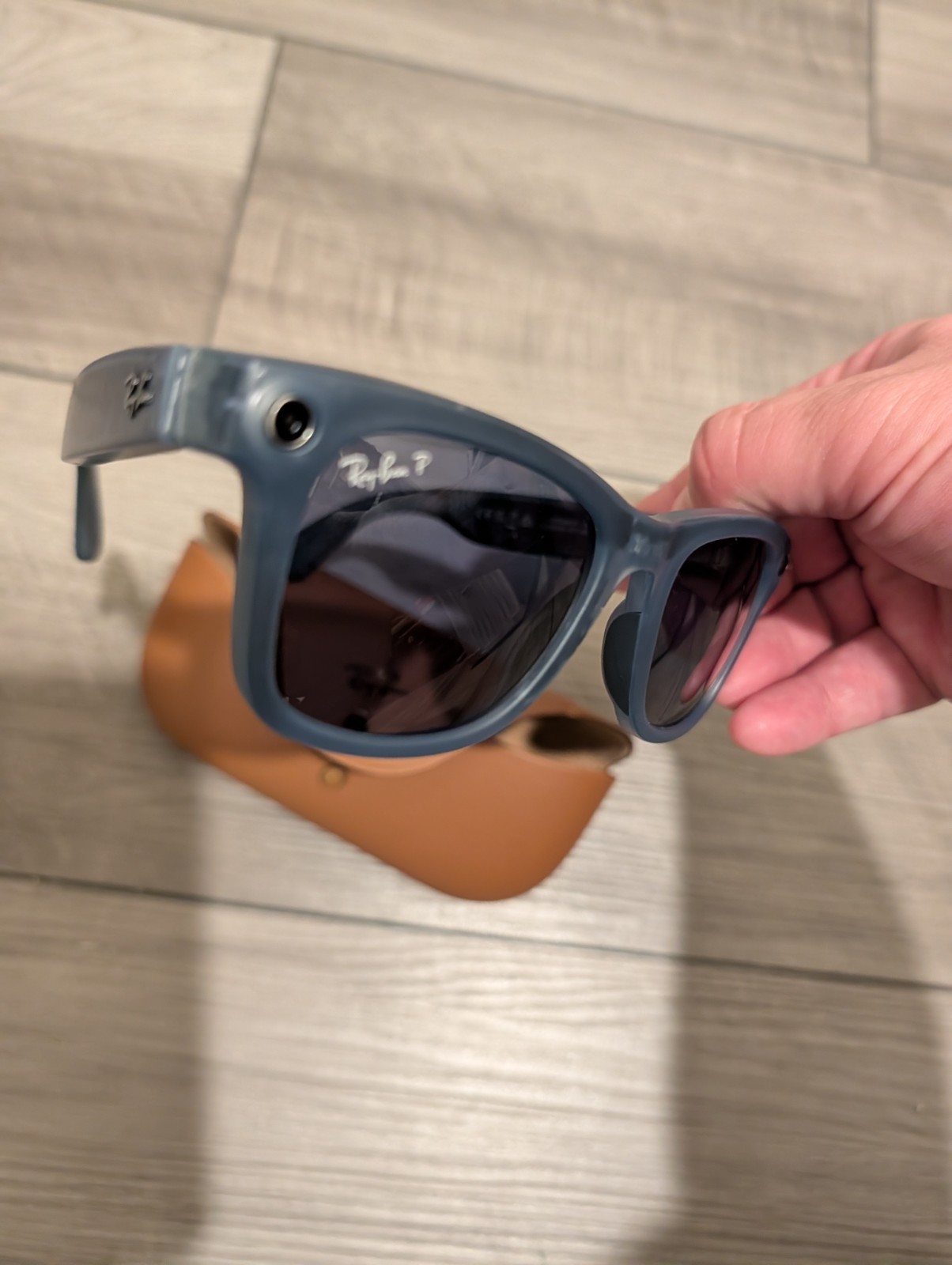 Rayban Meta Smart Glasses Wayfarer Blue See Through Frames
