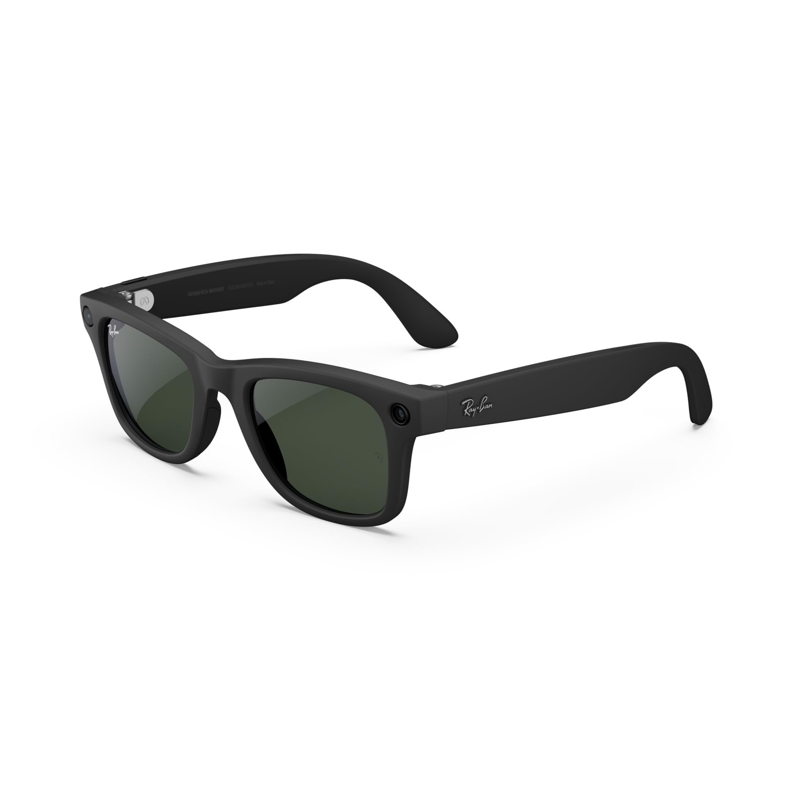 Ray-Ban Meta Wayfarer Large Smart Glasses with 12 MP Camera, Clear to Green
