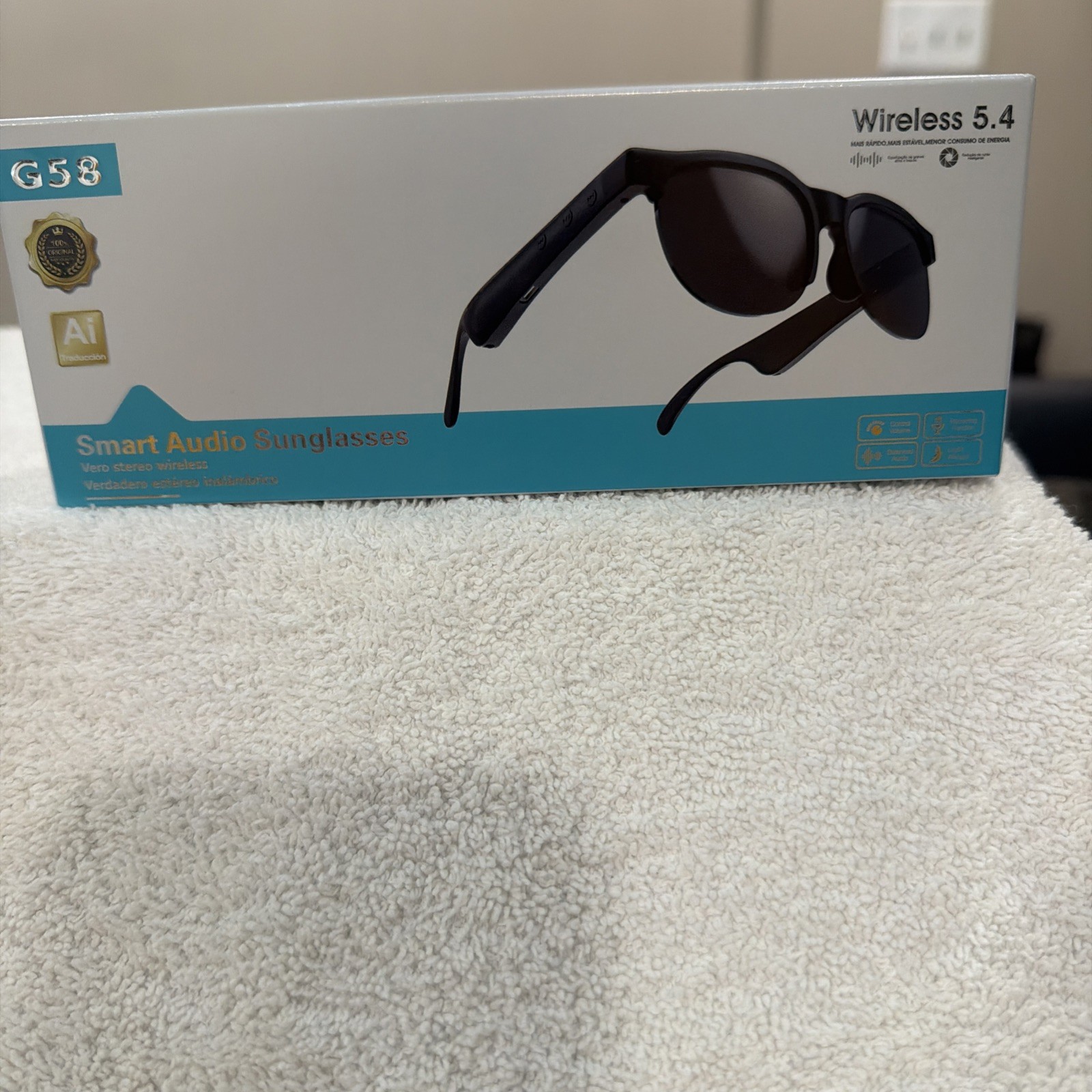G58 Pro Smart Audio Sunglasses Wireless Bluetooth AI Recording Balanced Audio