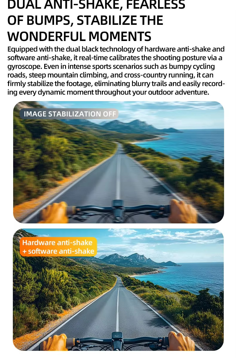 GUHUAVMI AI Smart Sports Glasses 4K Camera | Bluetooth 5.3 AI Assistant
