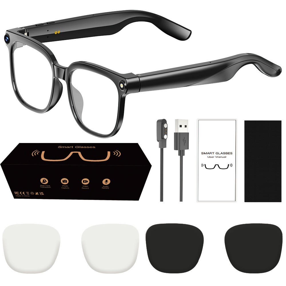 M02S AI Glasses Smart Glasses Camera/Photo Taking/Video Recording/Bluetooth EYF