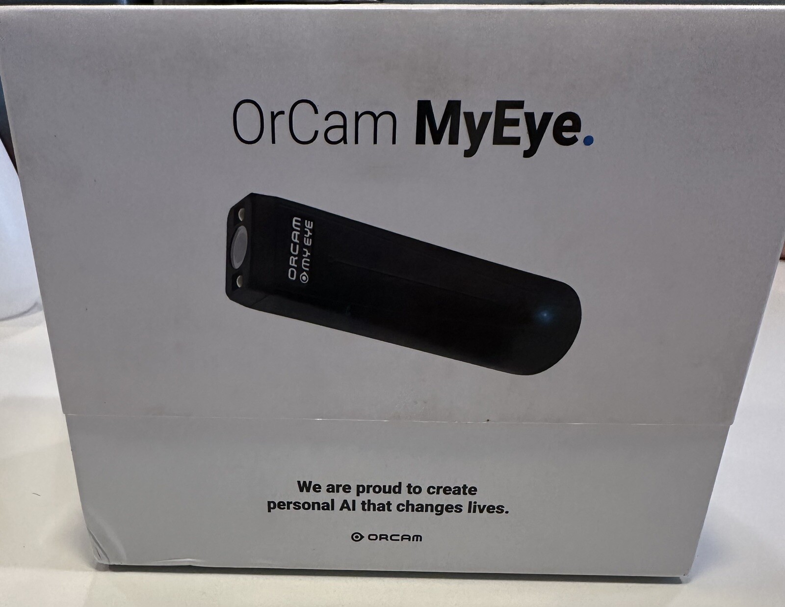 OrCam MyEye 2 ai glasses in black easy to set up