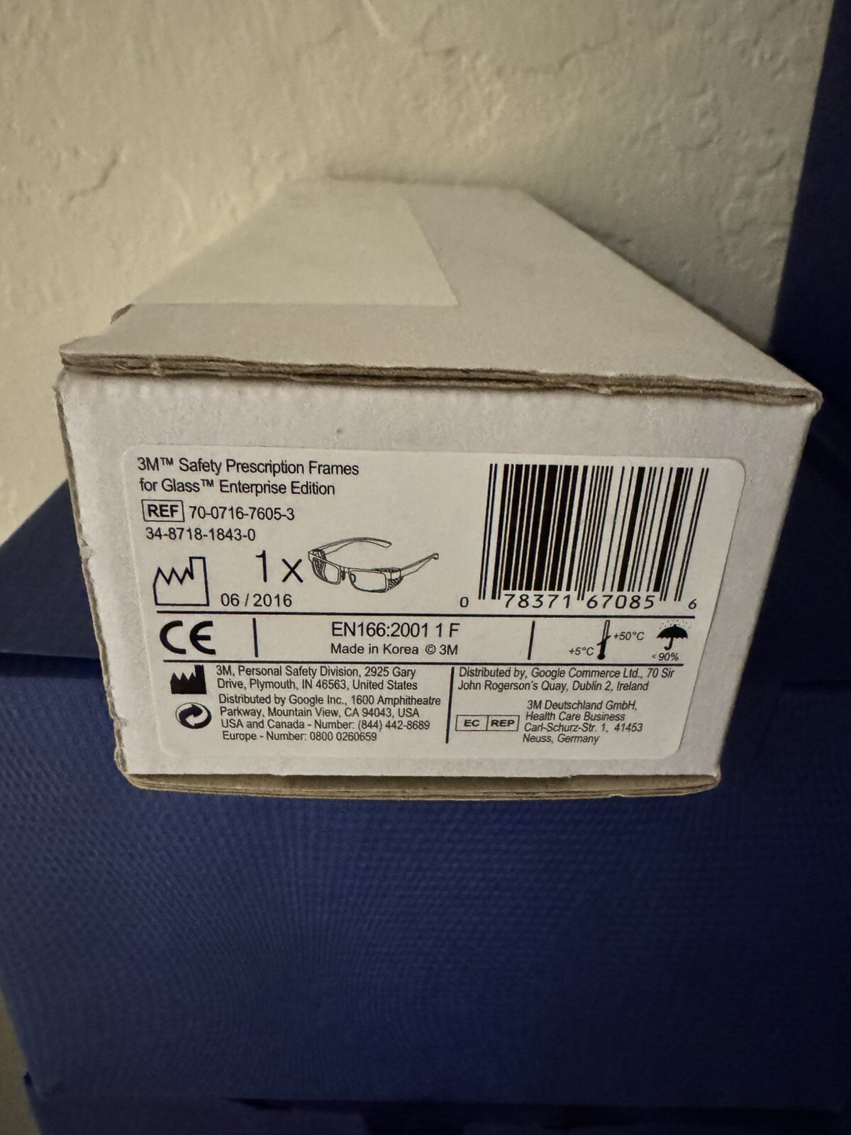 3M Safety Frame For Google Glass Enterprise Ed – Frame Only No Glass Device