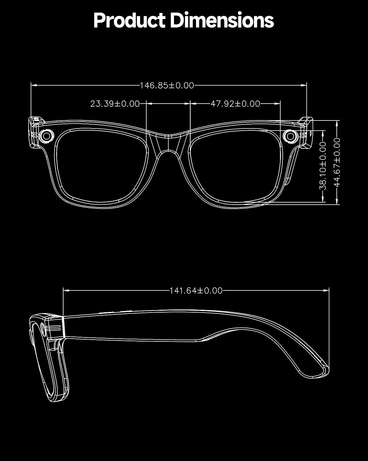 4K AI Smart Glasses with Camera, Bluetooth, Live Feed, Voice Control, Translatio