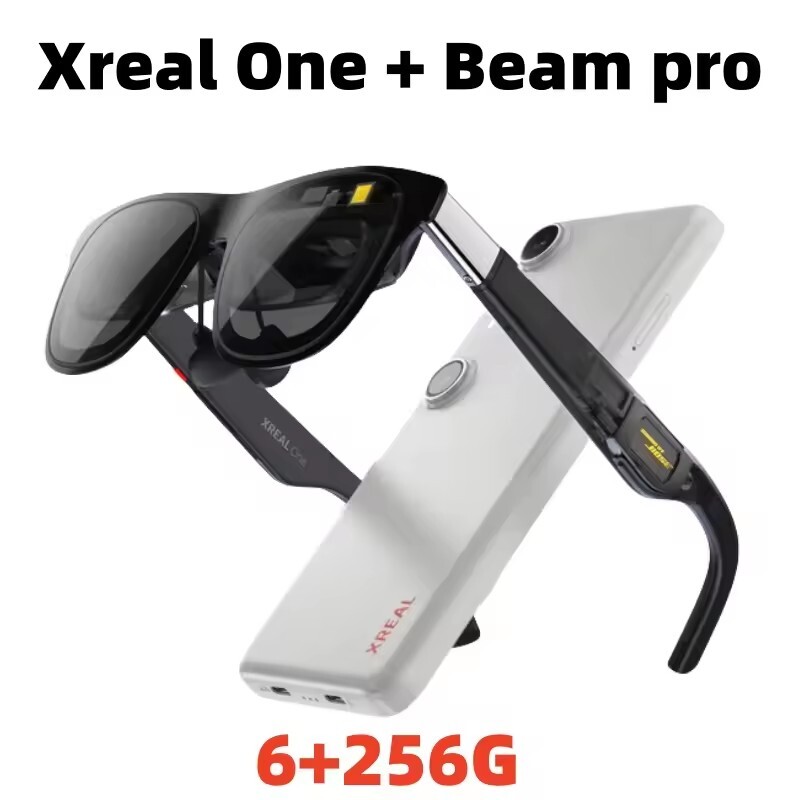 Xreal One 3DoF Smart AR Glasses with X1 Chip 50° Large FOV with Beam Pro 8G+256G