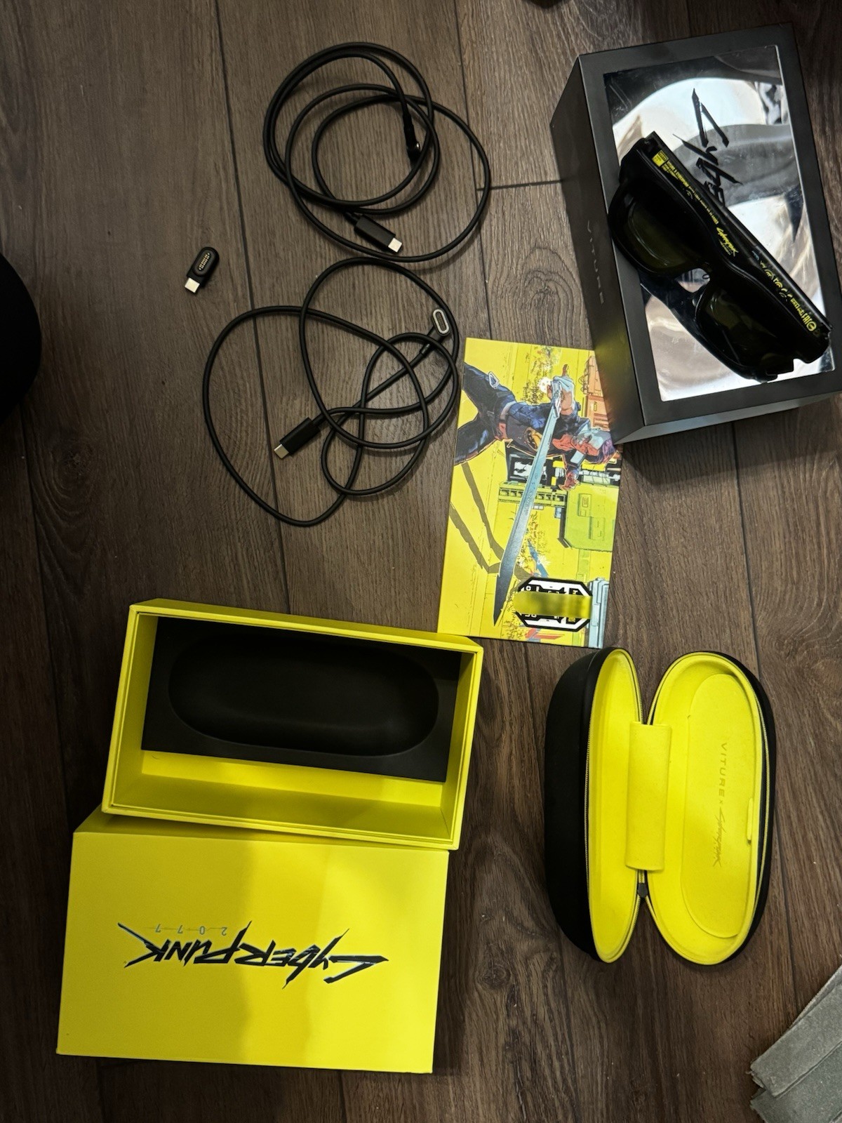 VITURE One Smart Glasses Cyberpunk Limited Edition w/ Box Case Cables USB