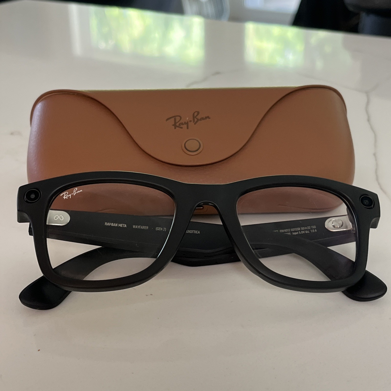 Ray-Ban Meta Wayfarer Gen 2 RW4012 Matte Black Glasses Clear Lense