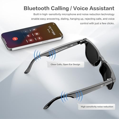 AI Smart Glasses for Men & Women, Real-Time Translation 164 Languages, 50H Batte