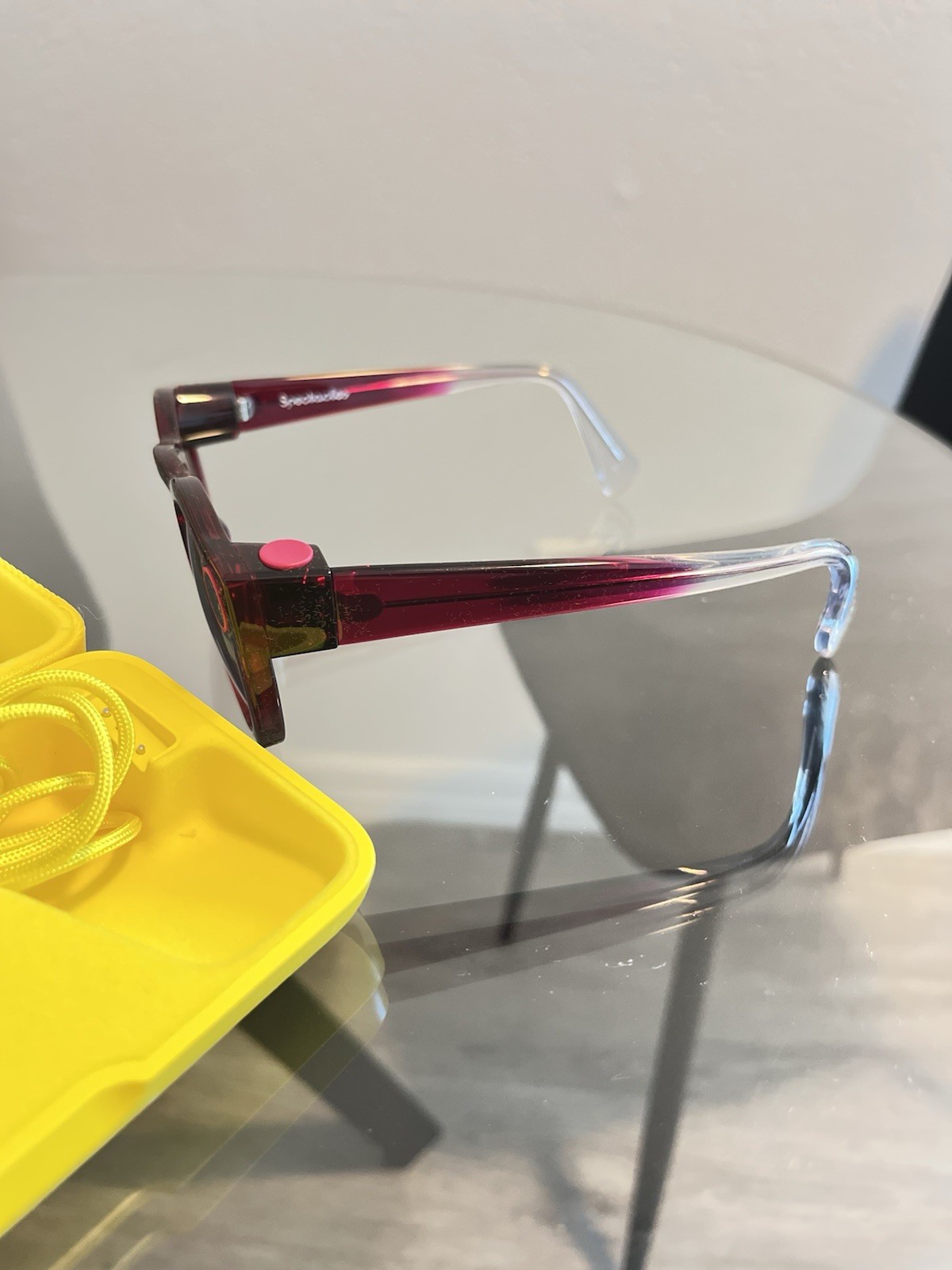 Rare Ruby Spectacles 2 Made Snapchat HD Camera Sunglasses Water Resistant