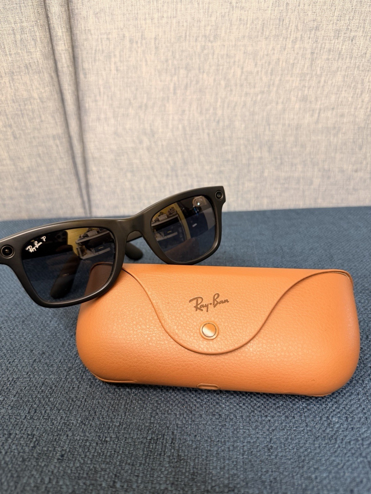 Ray-Ban Meta Wayfarer Gen 1 Matte Black Polarized RW4006 601/ST3 Smart Glasses