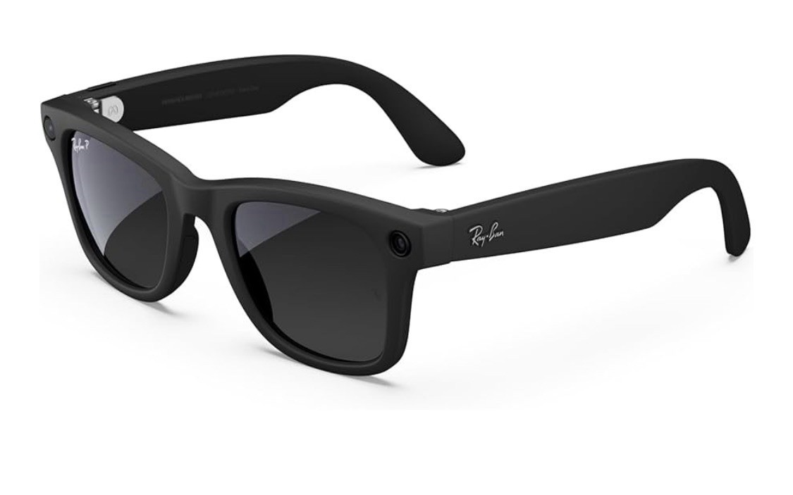 Ray-Ban Meta Gen 1 Wayfarer, Matte Black Smart AI Glasses 12 MP Camera NEW