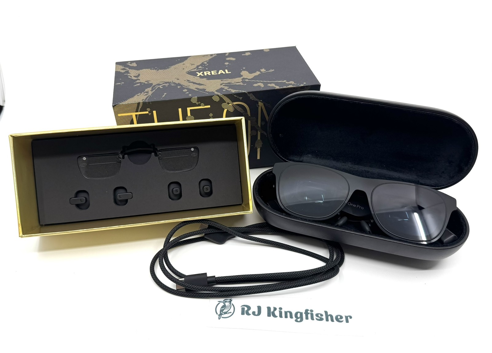XREAL One Pro AR Smart Glasses (X1112)［L (IPD 66-75mm)］120Hz OLED Display Black