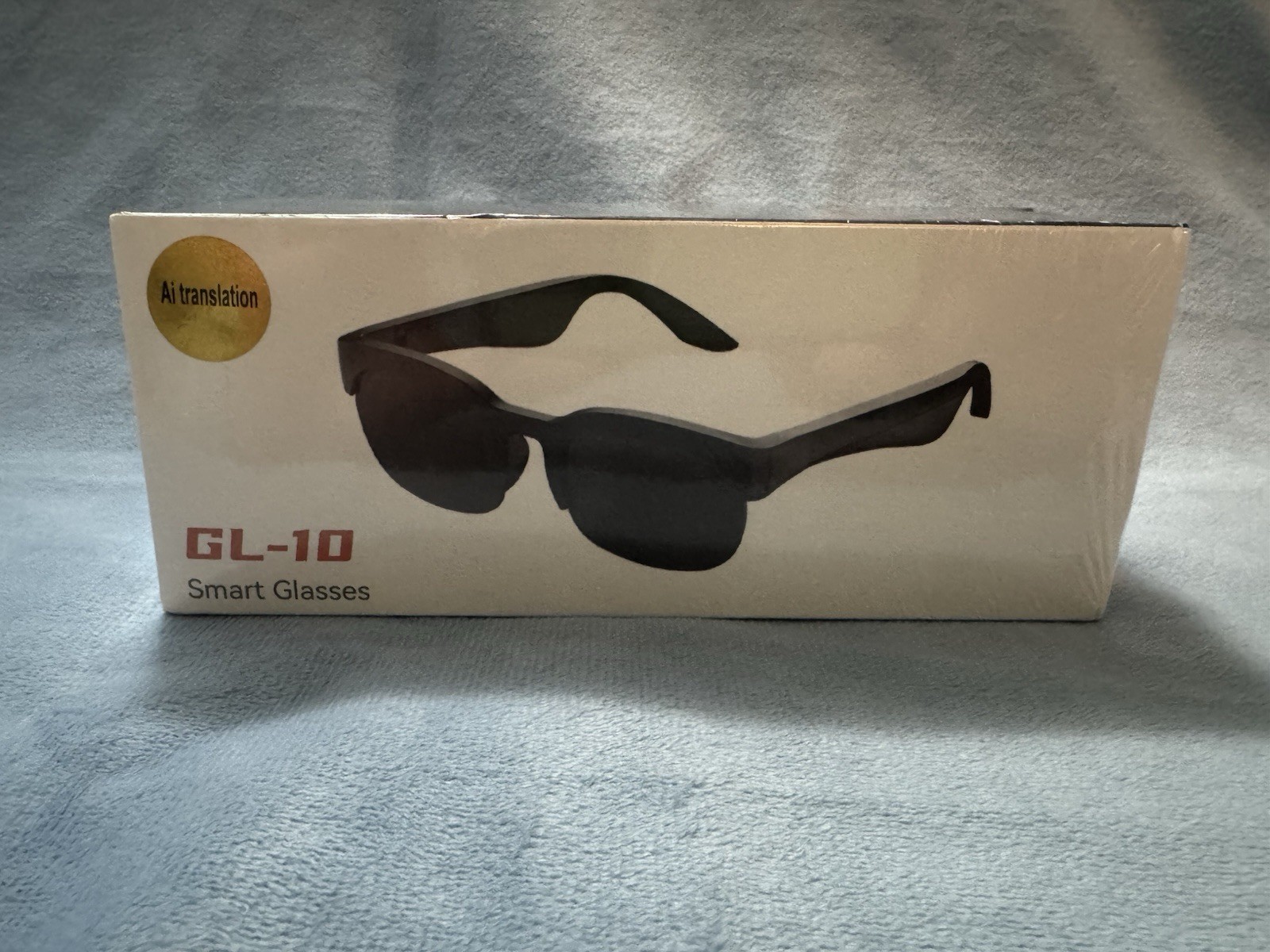 Bluetooth Smart Glasses w/ Speakers Eyewear Music translator Headphones Black