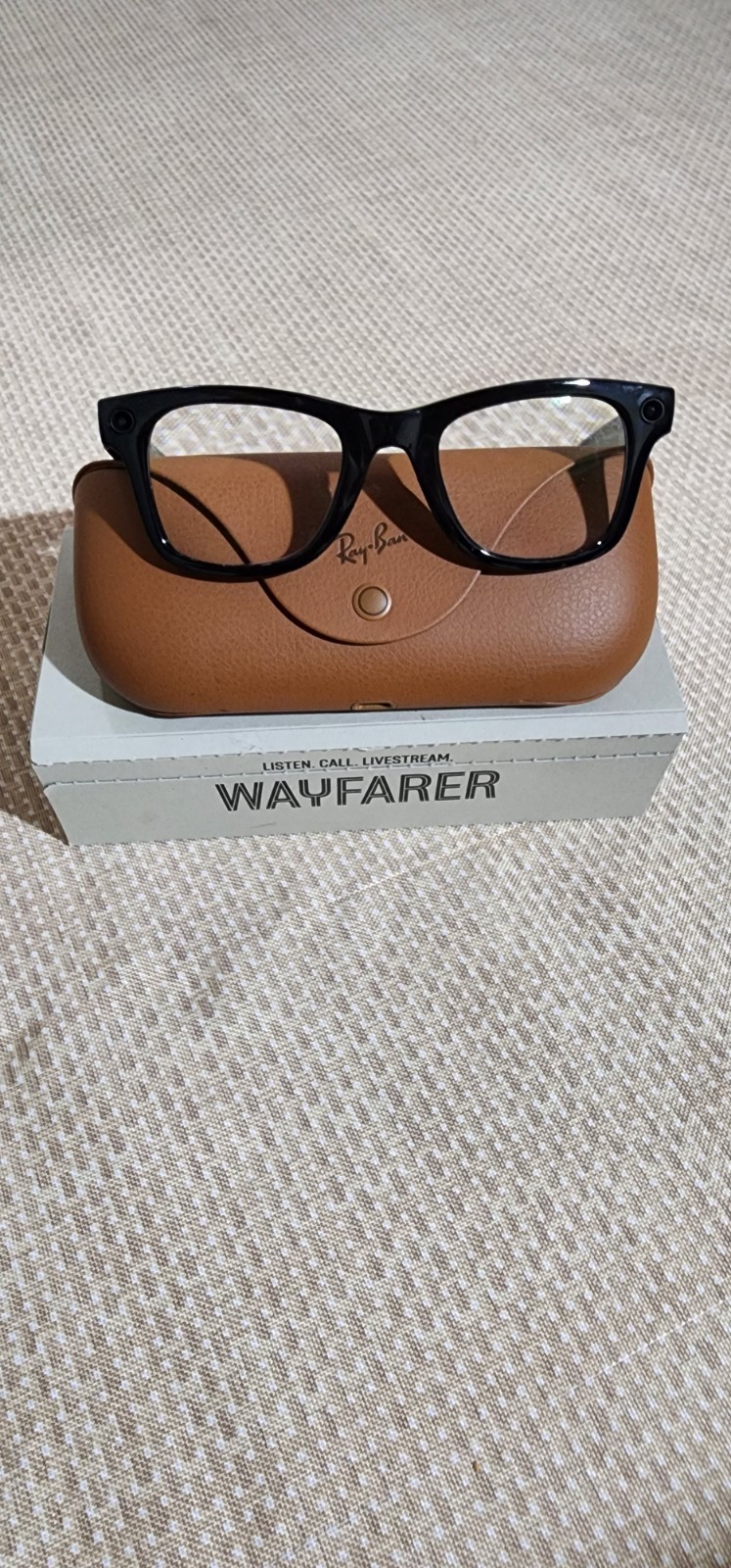 Ray-Ban Meta Wayfarer Smart Glasses with $400 prescription Transitions lenses.