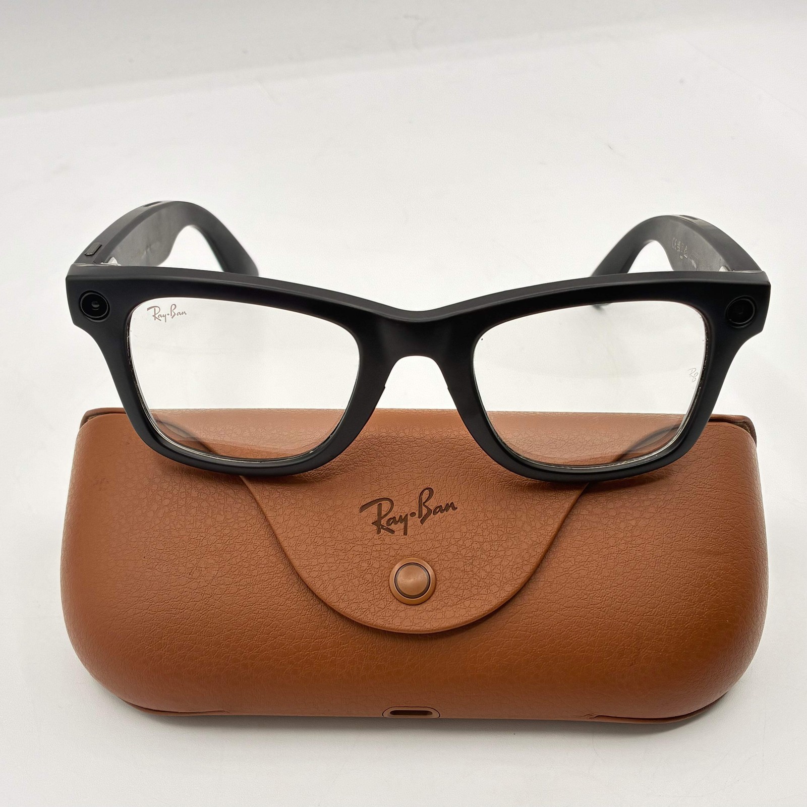 Ray Ban Meta Wayfarer RW4006 Matte Black Clear Lenses
