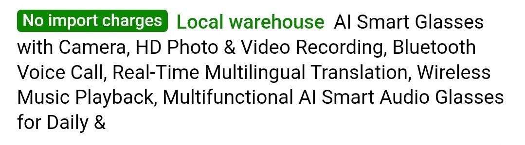 SJOPA Smart Glasses With Video HD Recording Audio Music And Much More