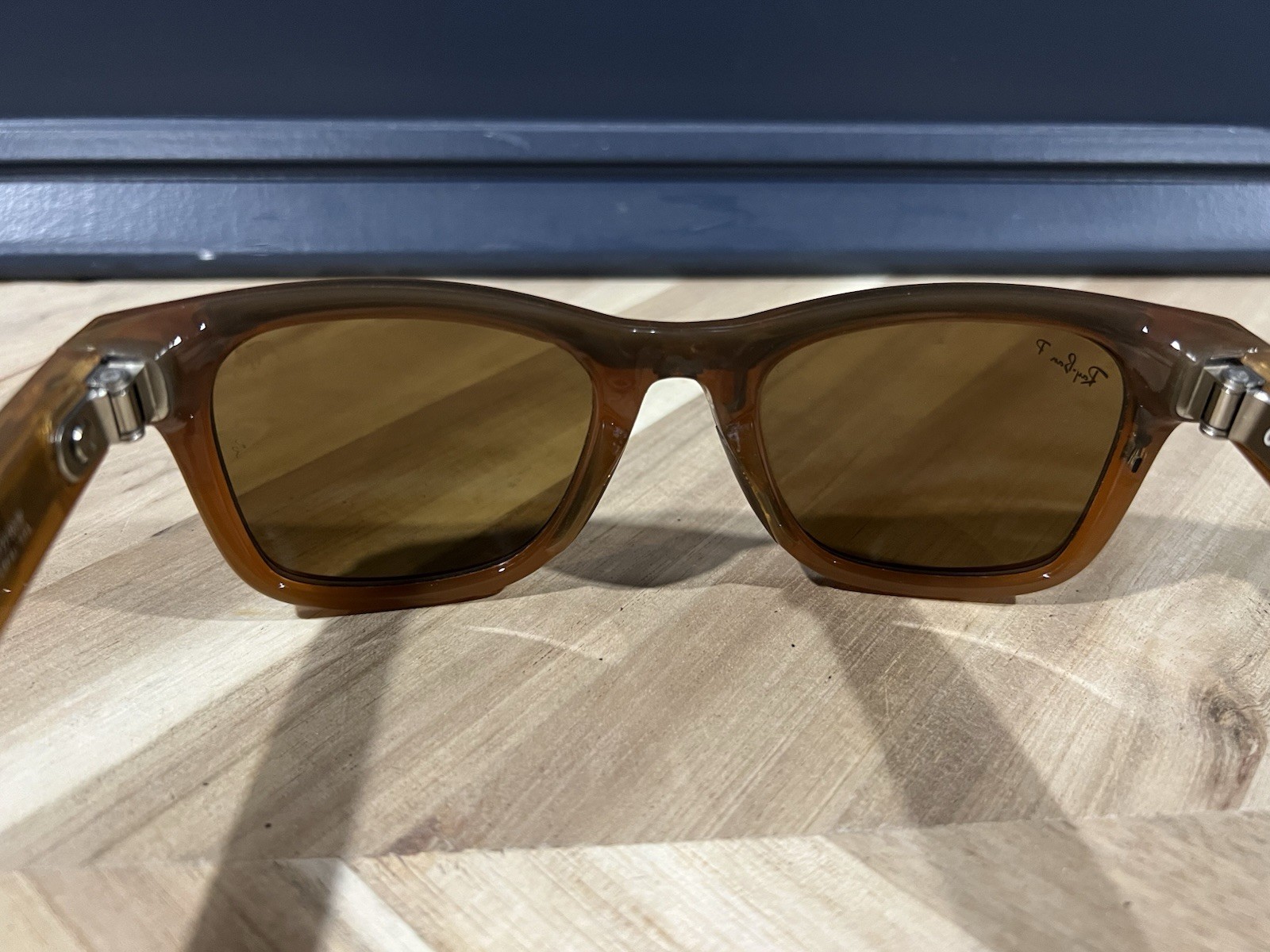 Ray-Ban Meta Wayfarer GEN1 Smart Sunglasses Brown LARGE / 53mm RW4008 Caramel