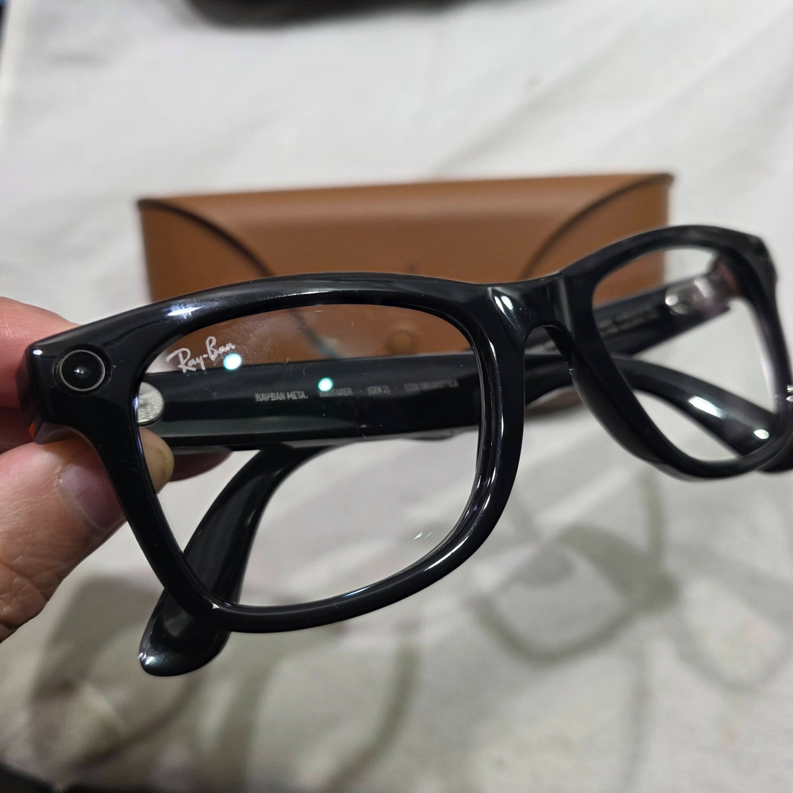 Ray-Ban Meta Wayfarer Gen 2 Smart Sunglasses – Shiny Black/Transitions – LARGE