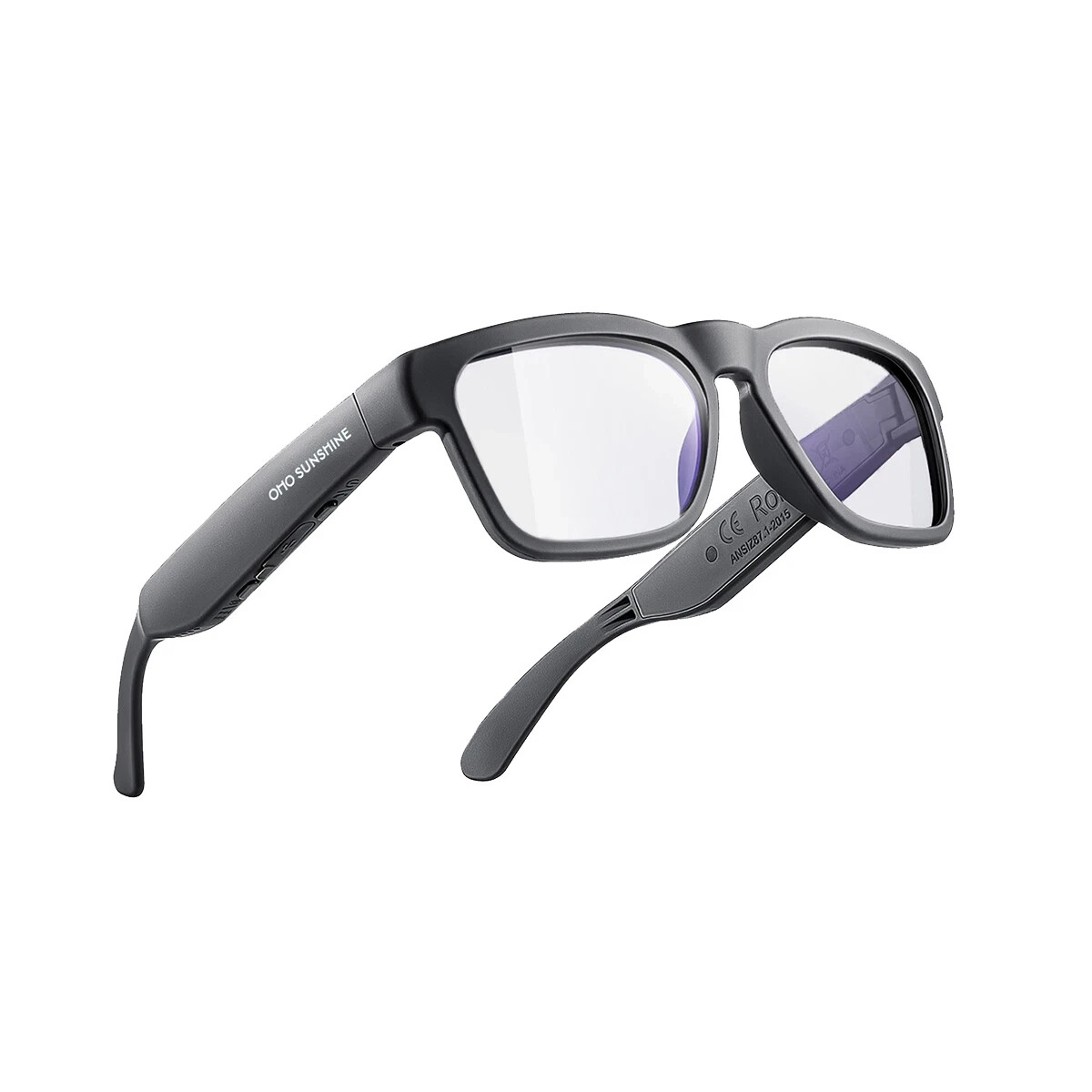 OhO Smart Glasses with Bluetooth 5.2 Audio Speaker and UV Protec Lens Voice CTL