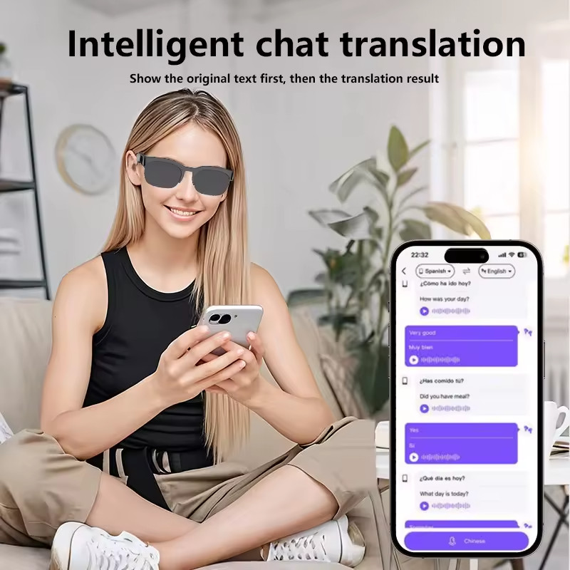 20 PCS Wholesale AI Smart Bluetooth Translation Glasses New Sealed for Resellers