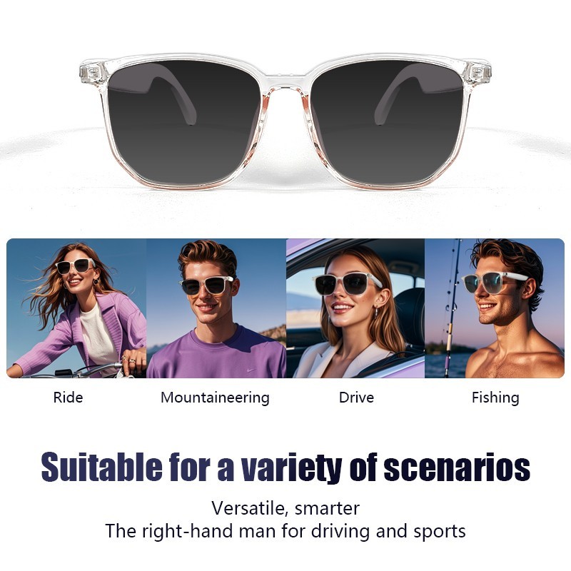 NEW AI Smart Glasses Bluetooth Call Audio Hands-Free Translation for Men & Women