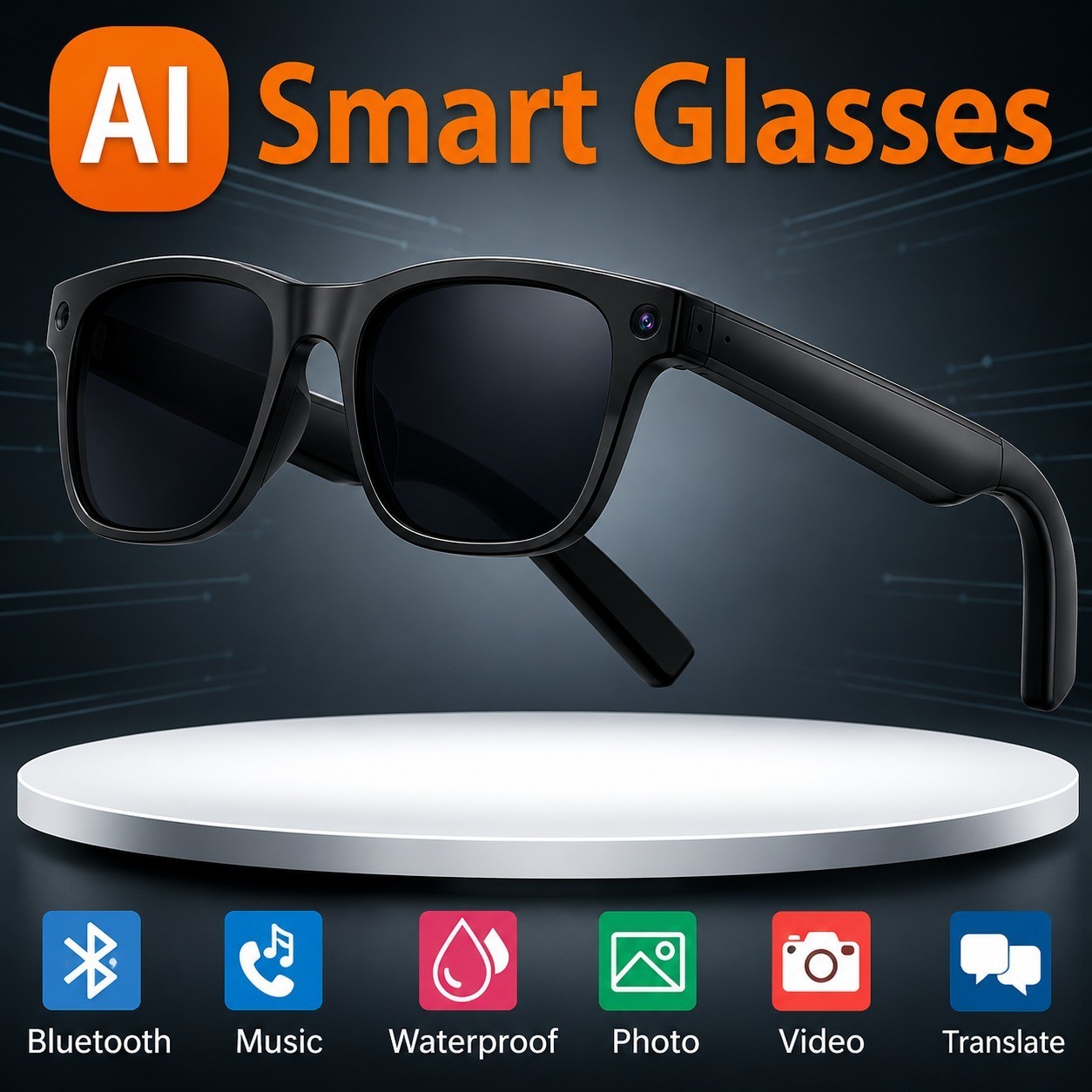 Ai smart glasses Xiaomi Video Recoding Audio recoding