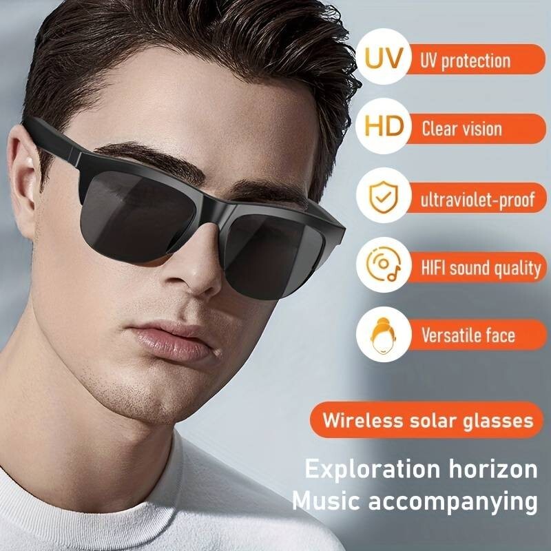 Smart Sunglasses Wireless Sunglasses Bluetooth for Music and Calls Men/Women