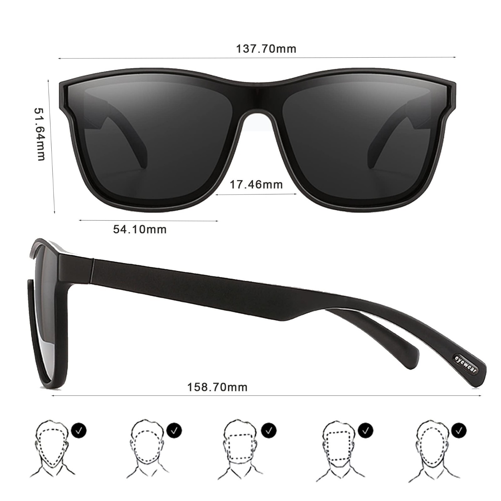 Bluetooth Sunglasses with Speaker for Hand Free Calls and Music,Smart Glasses
