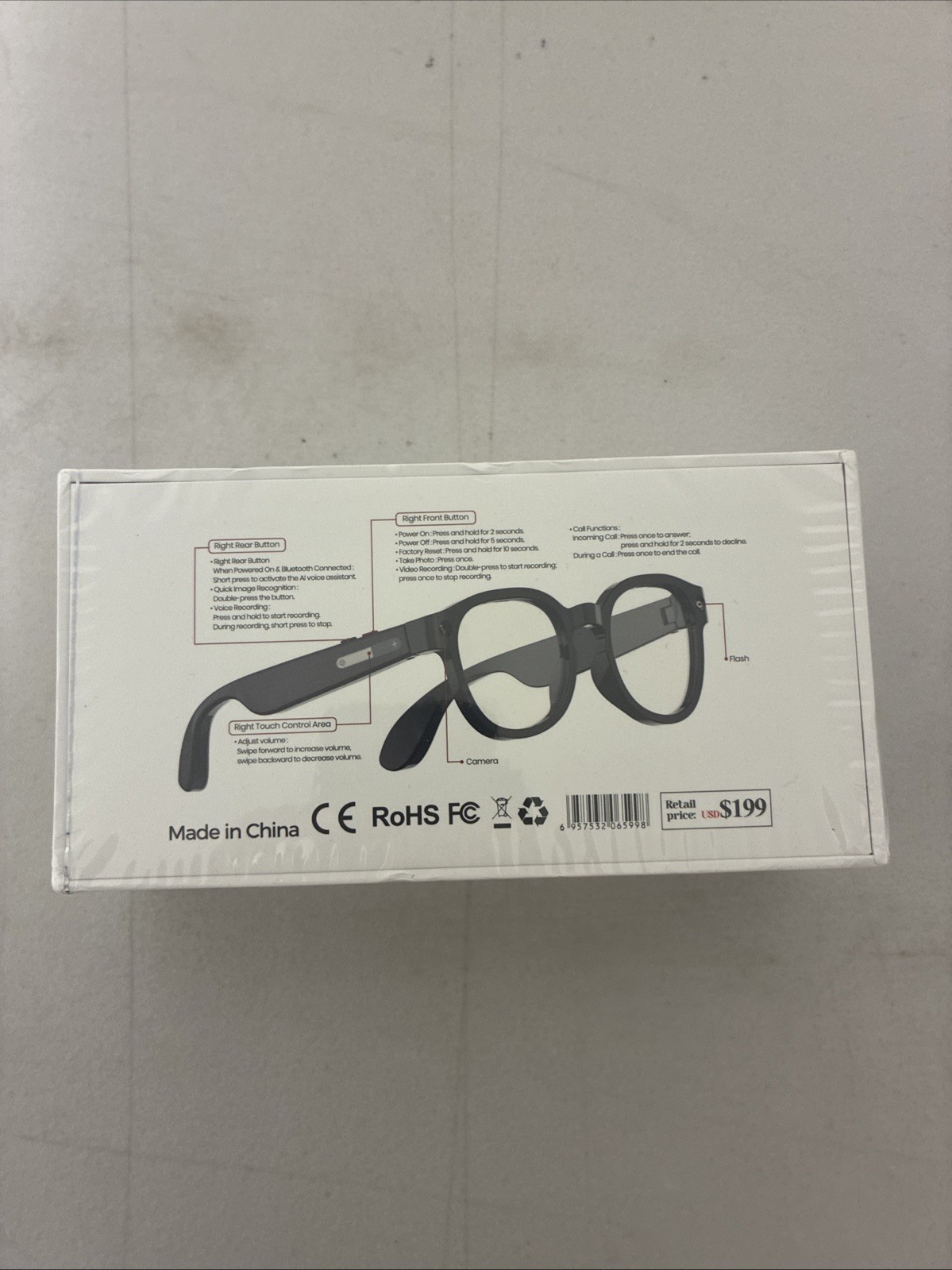 BRAND NEW AI Glasses Model AiMB-S1 Advanced Smart Eyewear Technology WITH 3 LEN